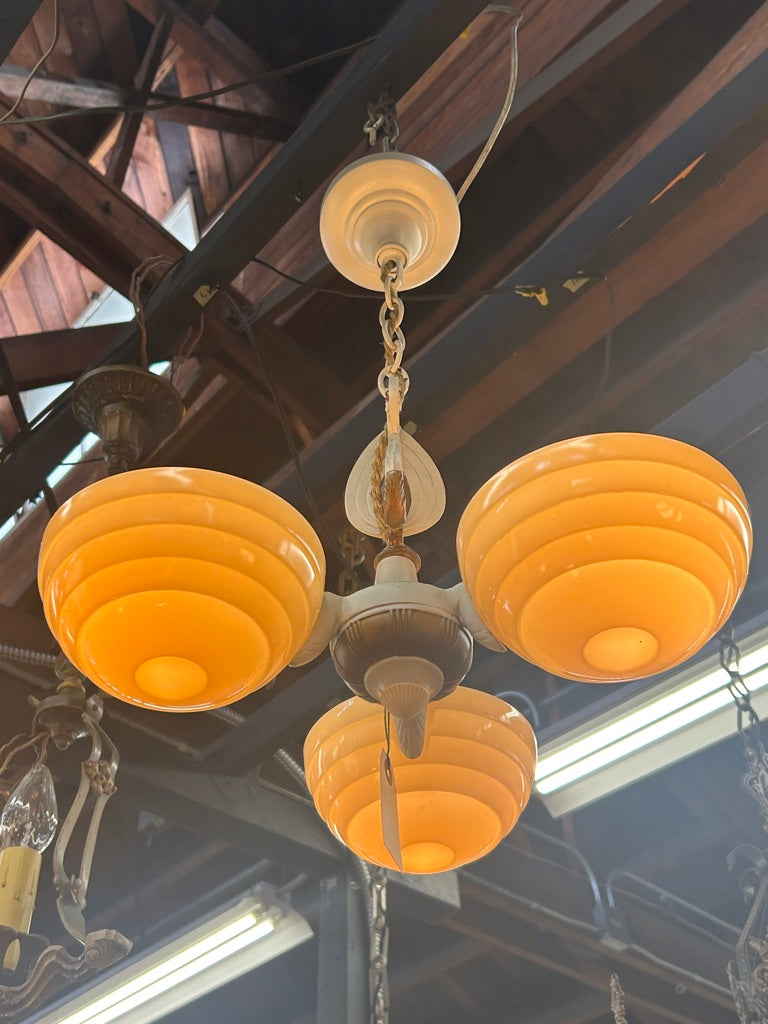 Beehive SlipShade Chandelier (LT694) Pasadena Architectural Salvage