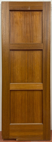 Three-Flat Panel Mahogany Swing Door (SW-61)