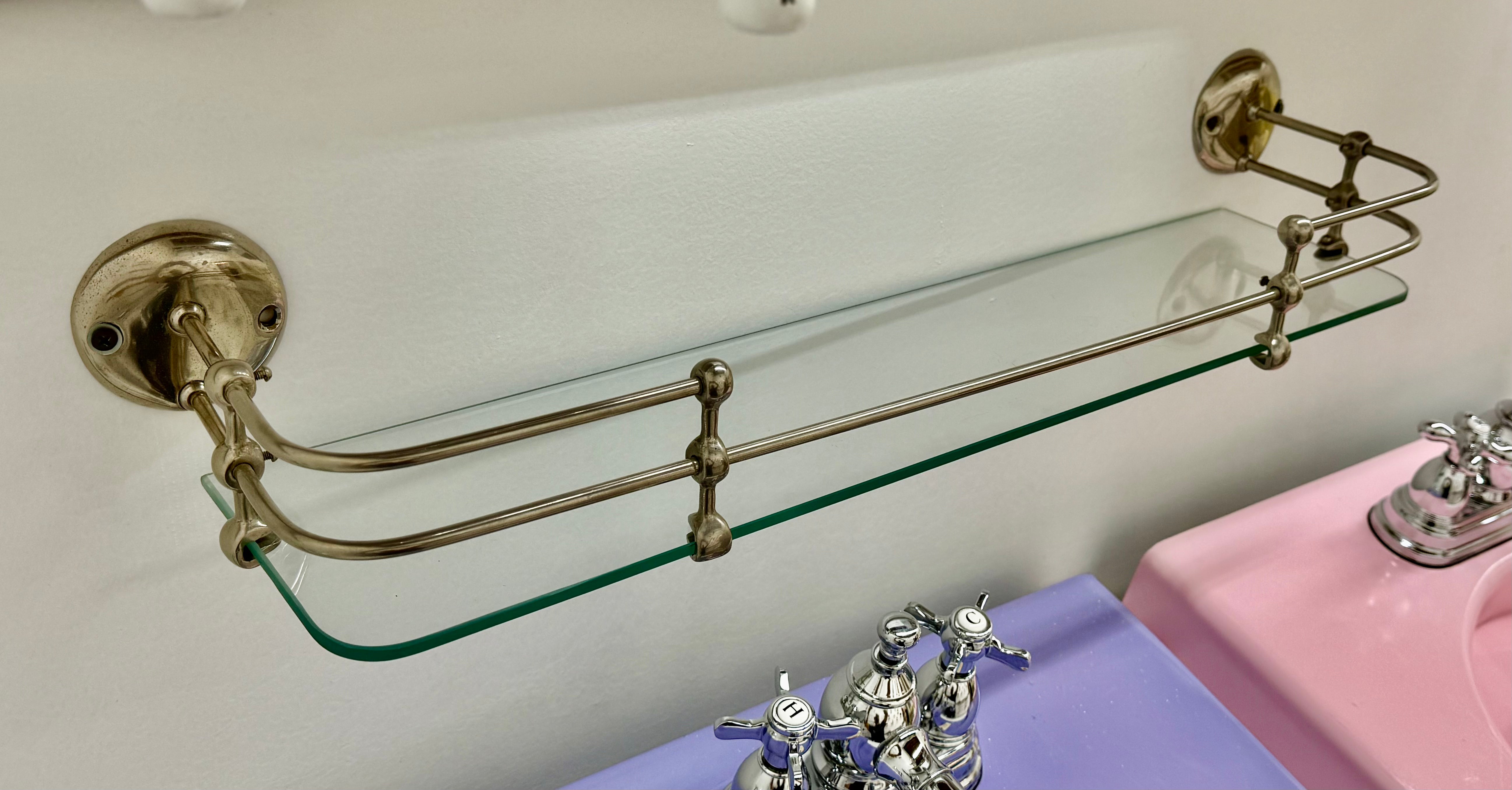 (BA-115) Nickel/Glass Shelf