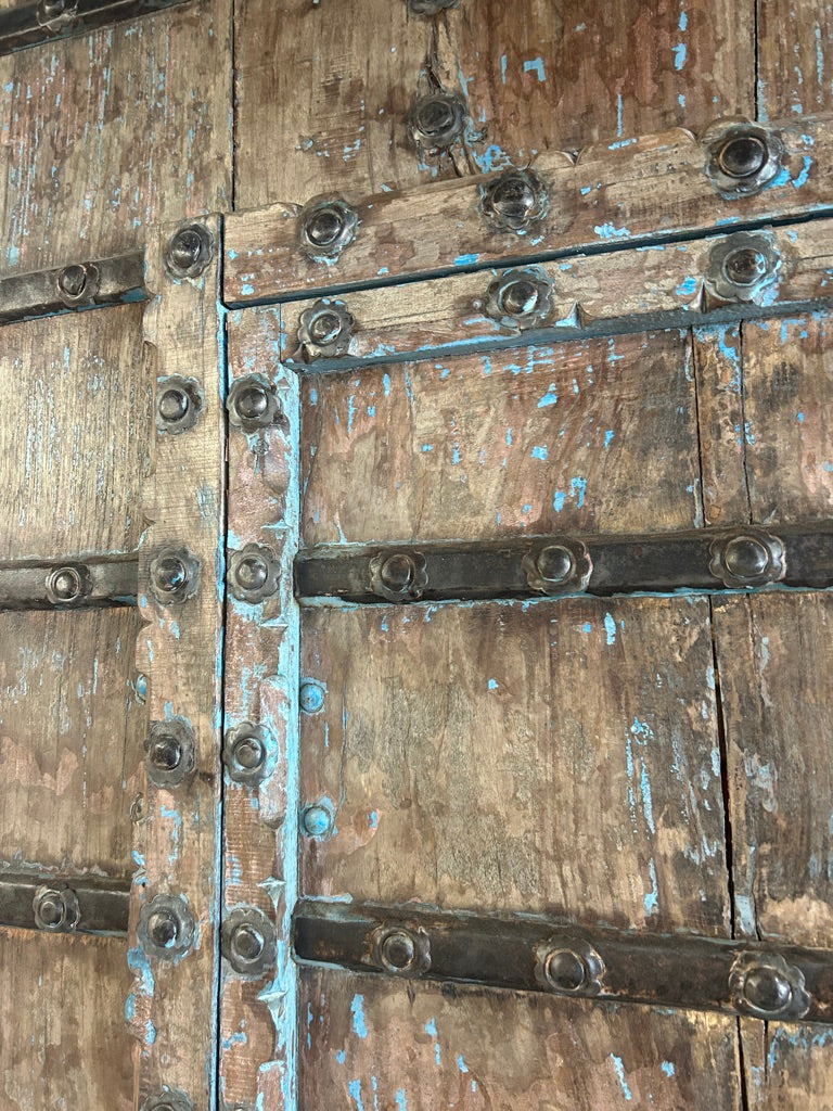 Lg. 'Wicket Gate' Door Pair w/ Metalwork (XD-35473)