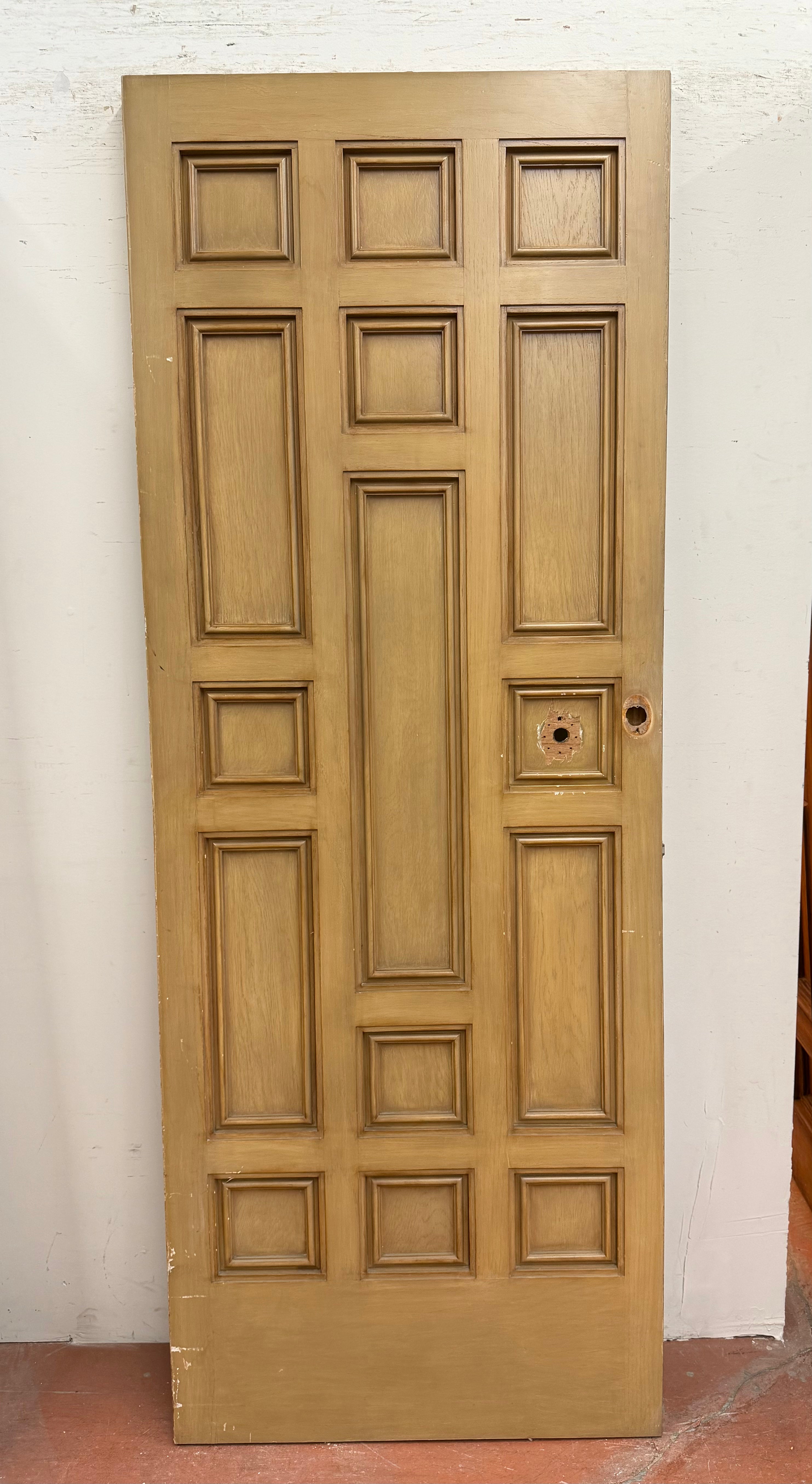 (XD-118) Multi Panel Oak Door