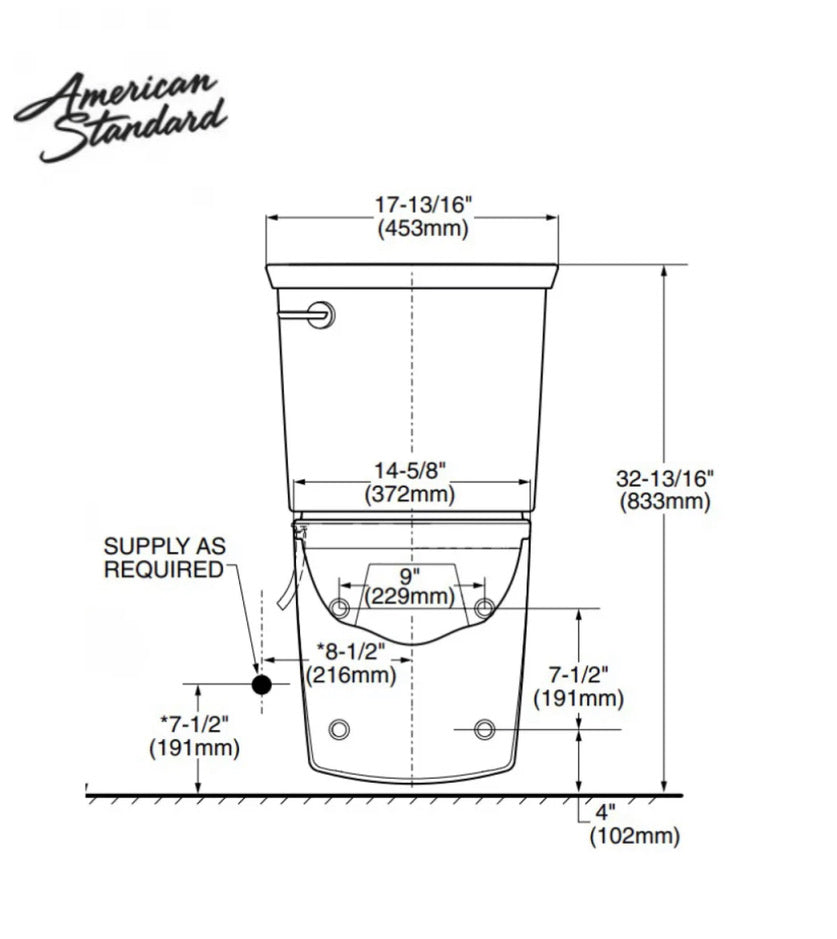 (WC-123) "Standard" Pink Wall Toilet