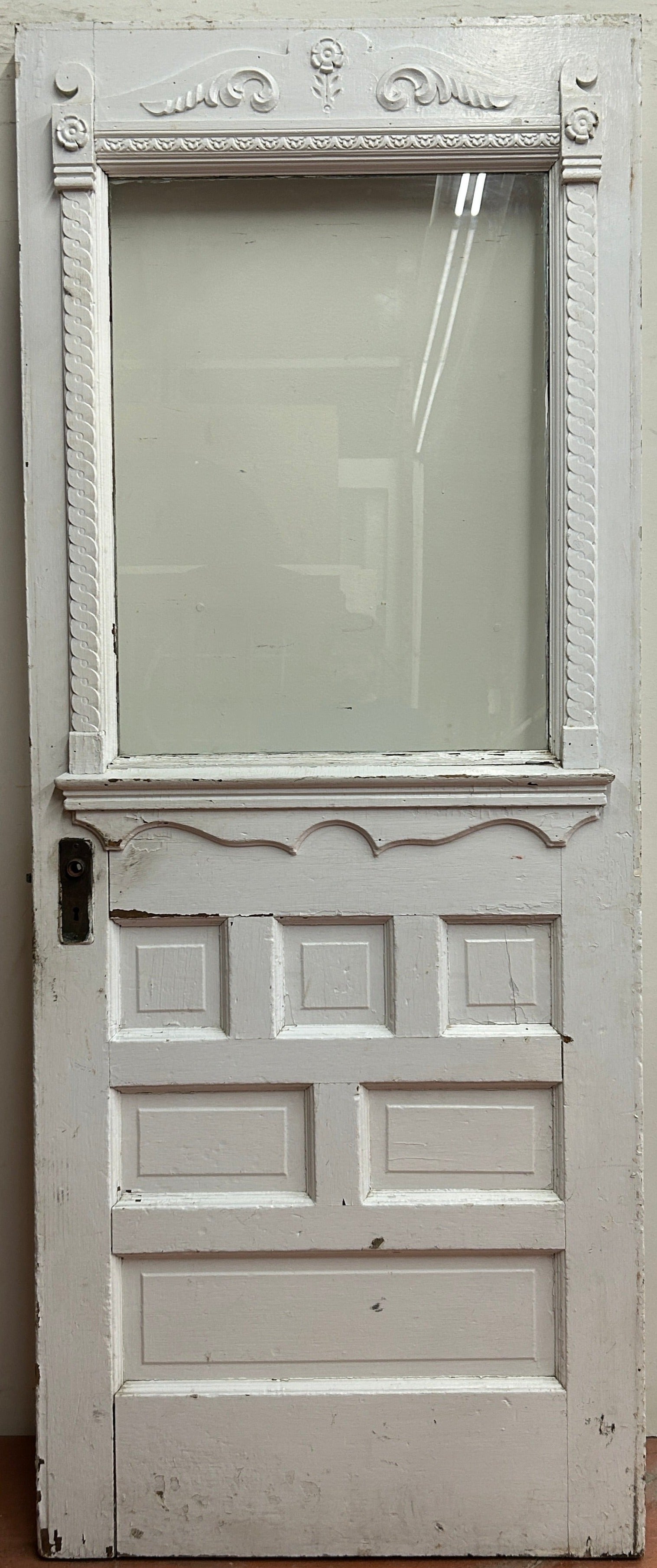 1-Light/ 6-Panel Back Door w/ Raised Detail (BD-273)