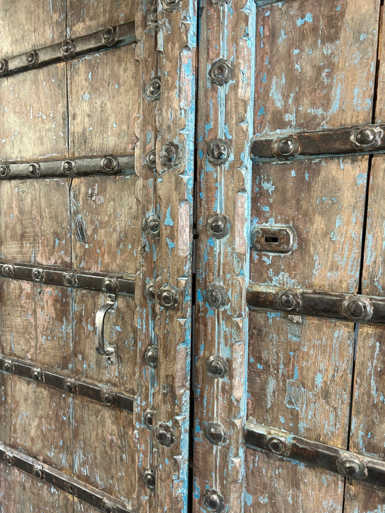 Lg. 'Wicket Gate' Door Pair w/ Metalwork (XD-35473)