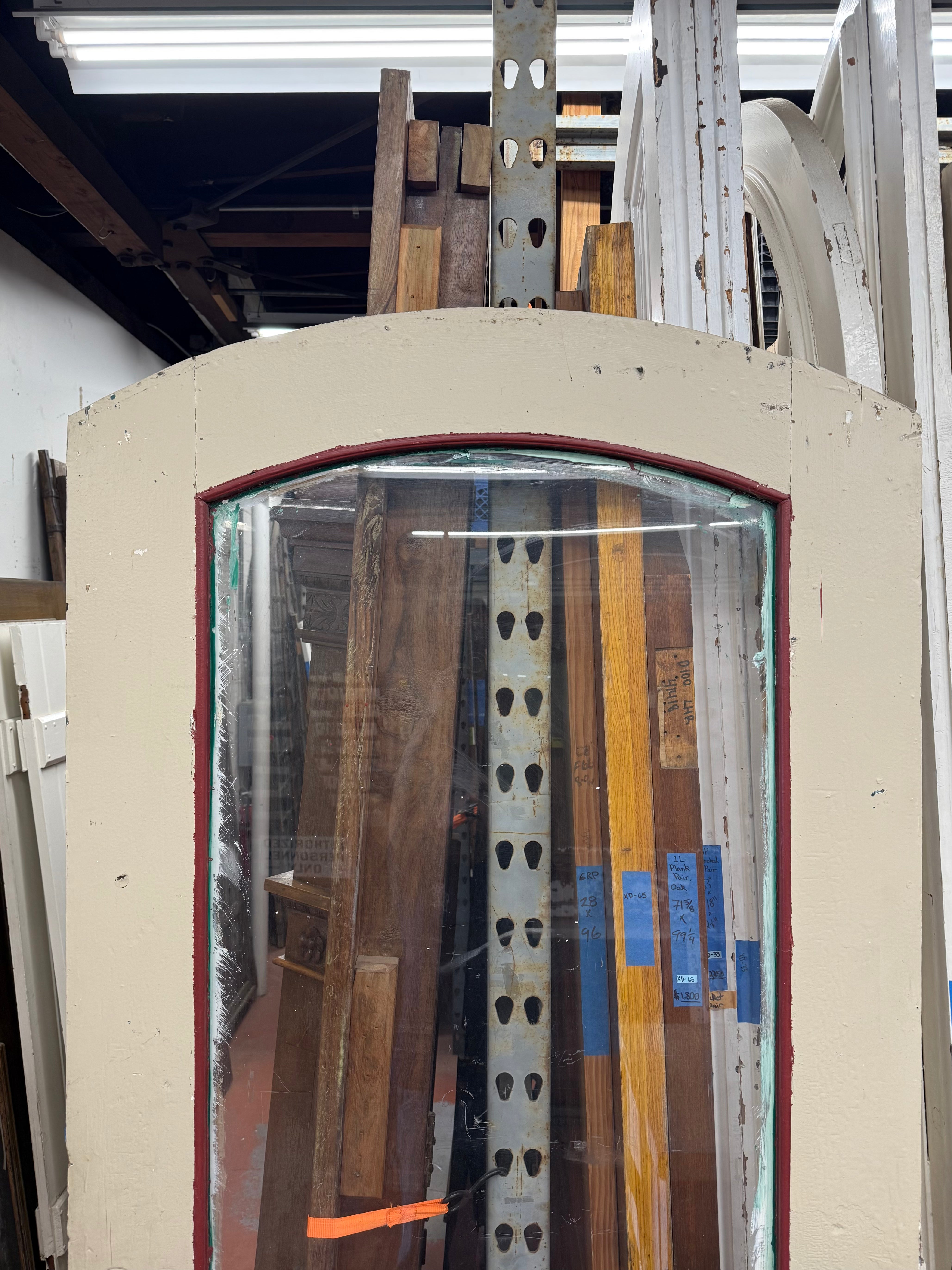 (ED-264) Arched Top Door with Plexi-Glass Panel