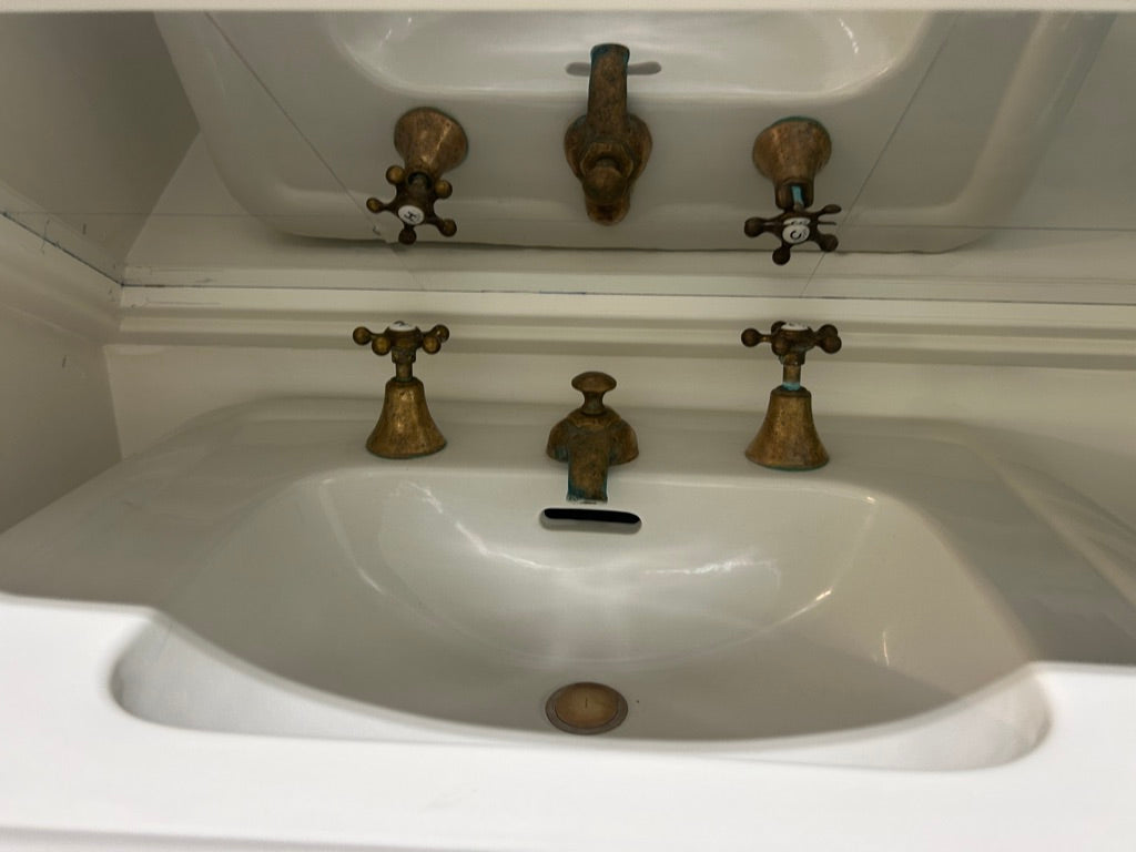 Crane 'Corwith' Pedestal Sink, White (SK-169)