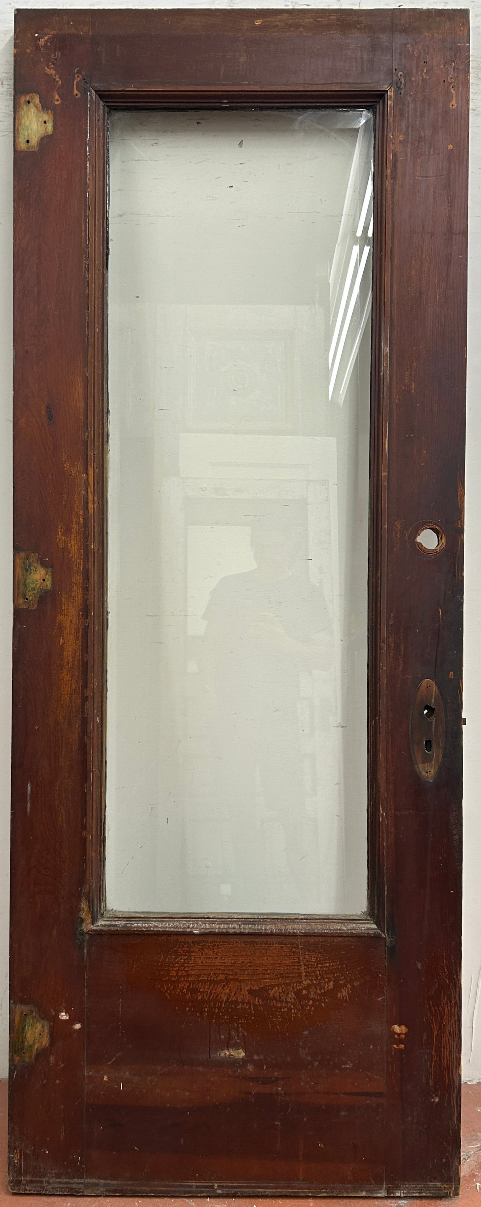 1-Light Bev. Glass Entry Door w/ Detailing (ED-358)
