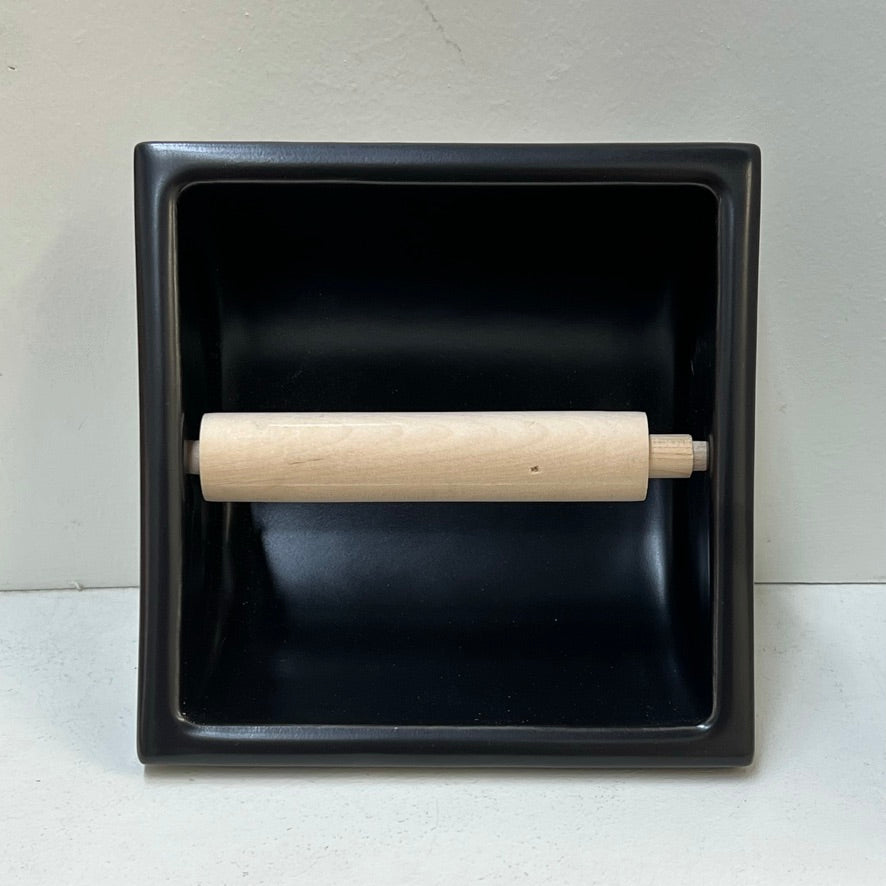 Black Tile-In Toilet Paper Holder (BA-108)