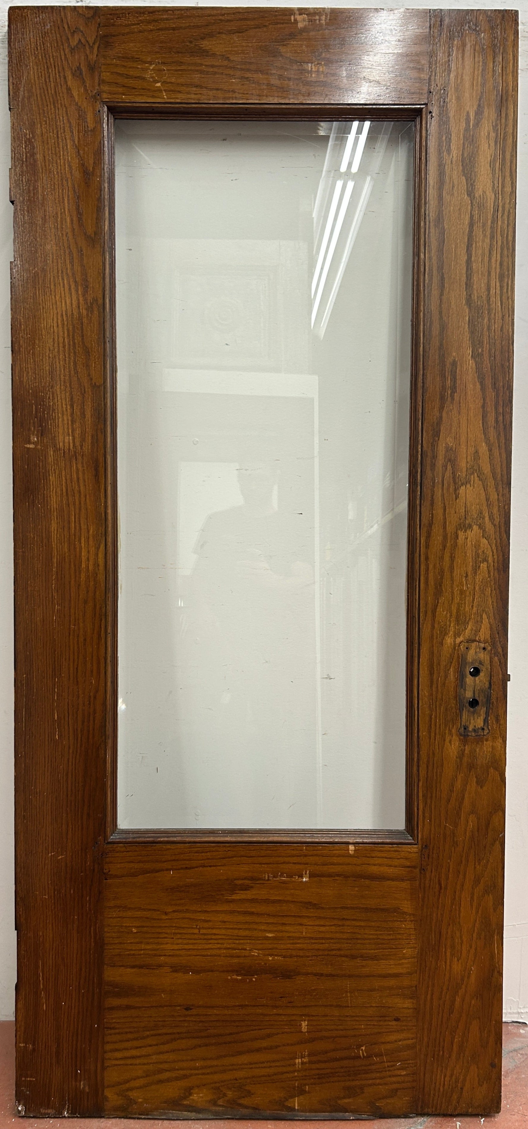 1-Light Bev. Glass Entry Door, Oak (ED-357)