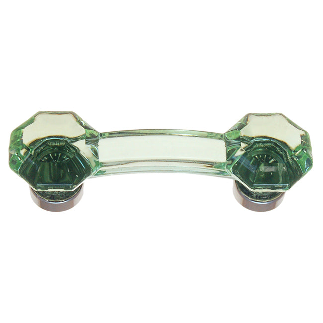 BM Oct. Glass Pulls w/ Brass Base