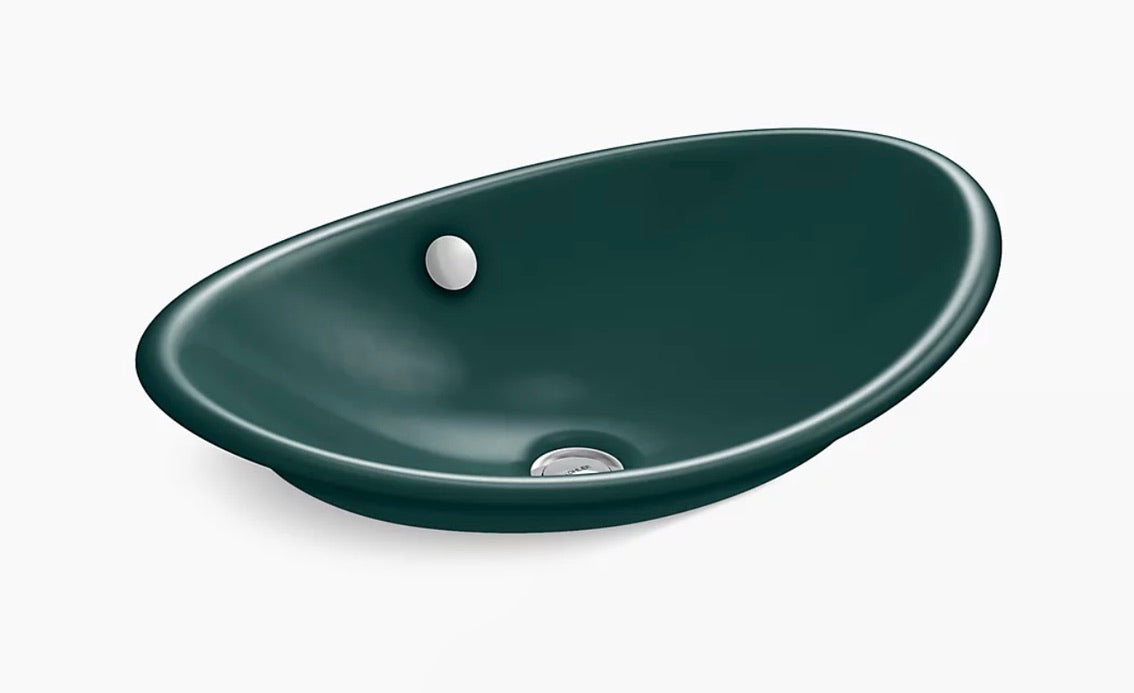 Kohler 'Iron Plains' Vessel Sink, Teal (SK-130.A)