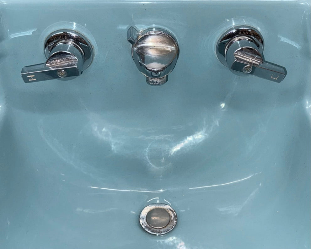 (SK-162) "STANDARD" 1957 Blue Sink