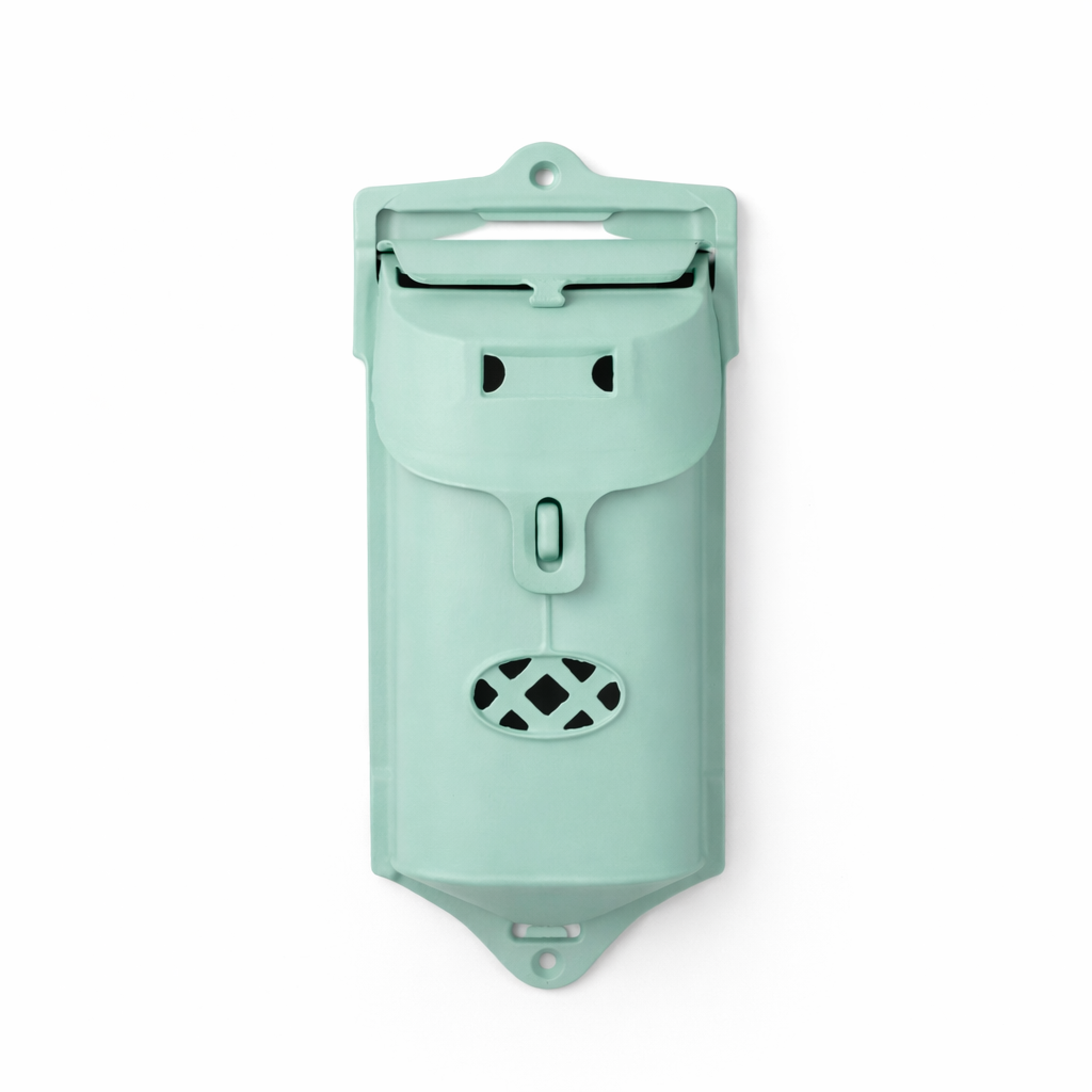 tiffany blue mailbox on white background