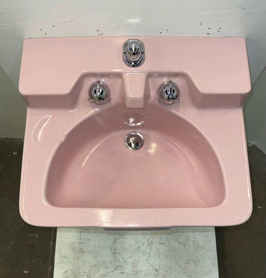 (SK-184) Crane Pink Wall Sink