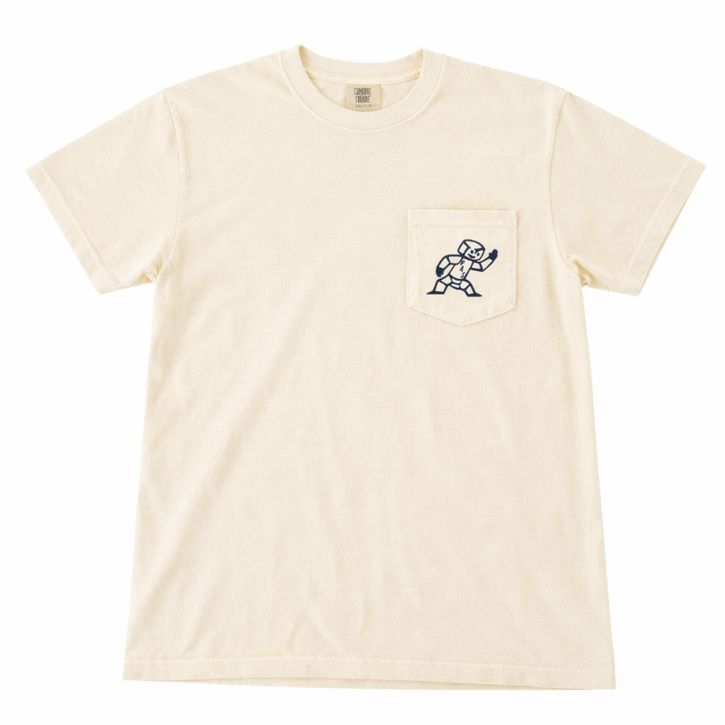PAS - Ivory Bolty Pocket Tee