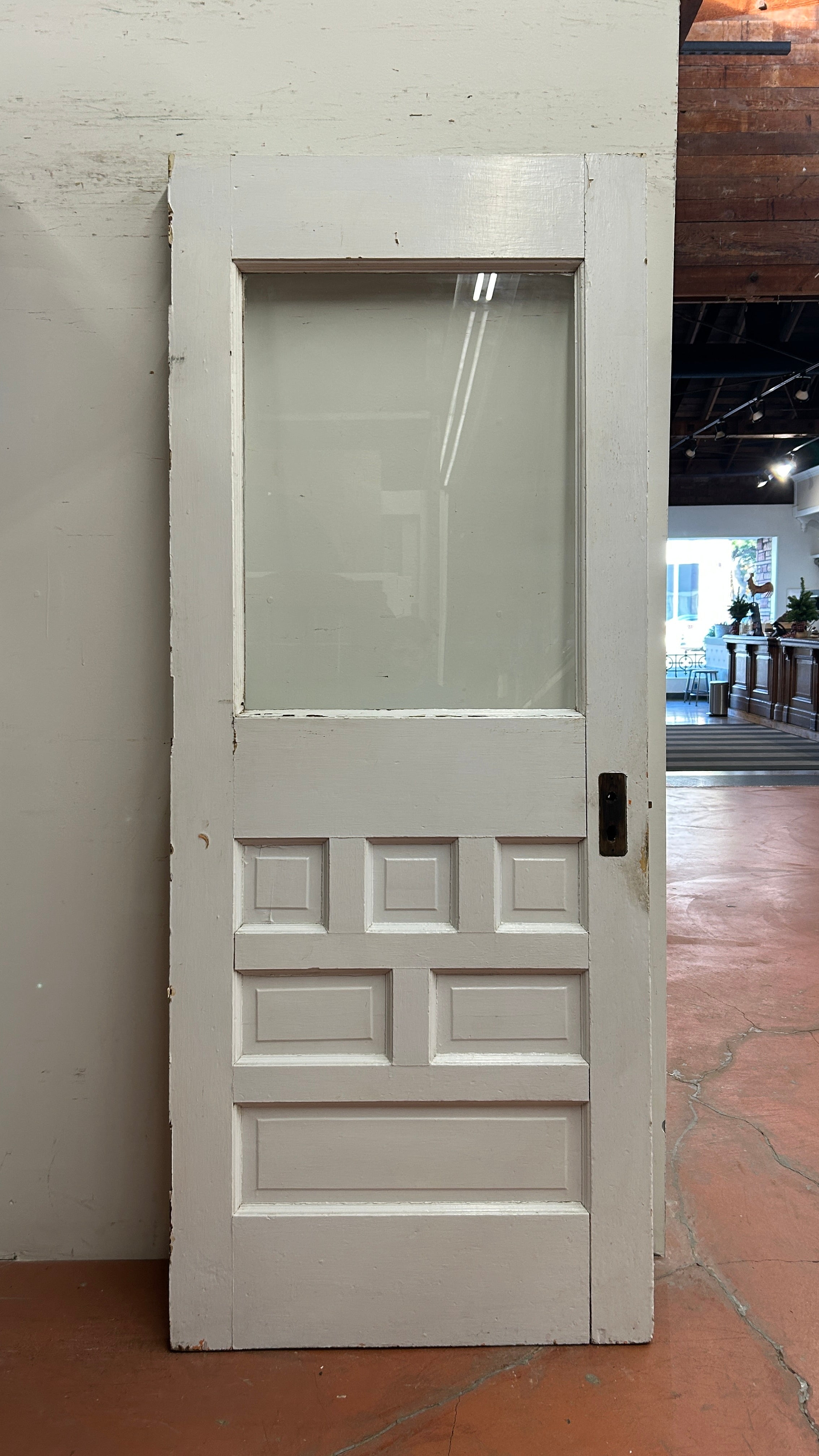 1-Light/ 6-Panel Back Door w/ Raised Detail (BD-273)