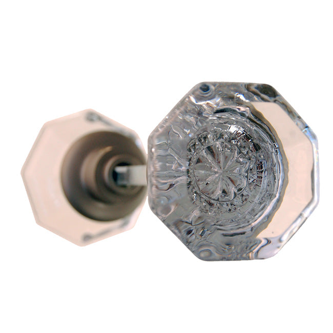BM Octagonal Glass Doorknob