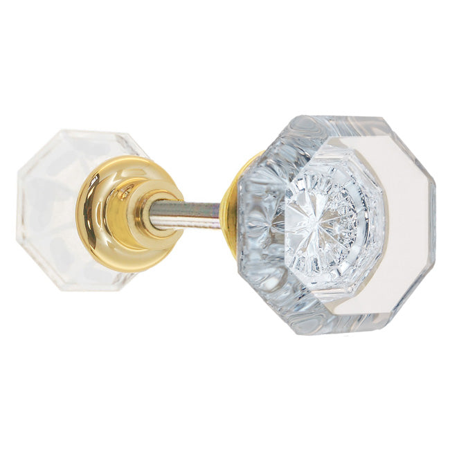 BM Octagonal Glass Doorknob