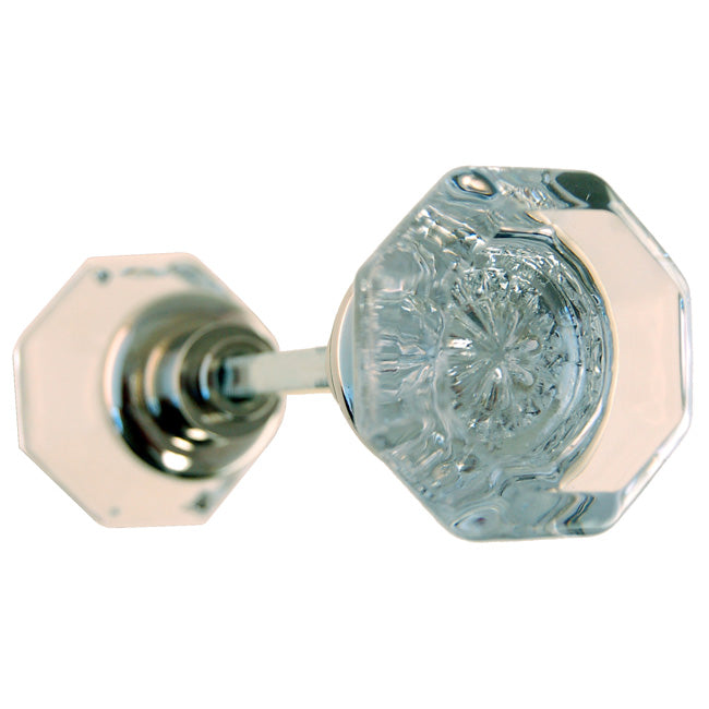 BM Octagonal Glass Doorknob