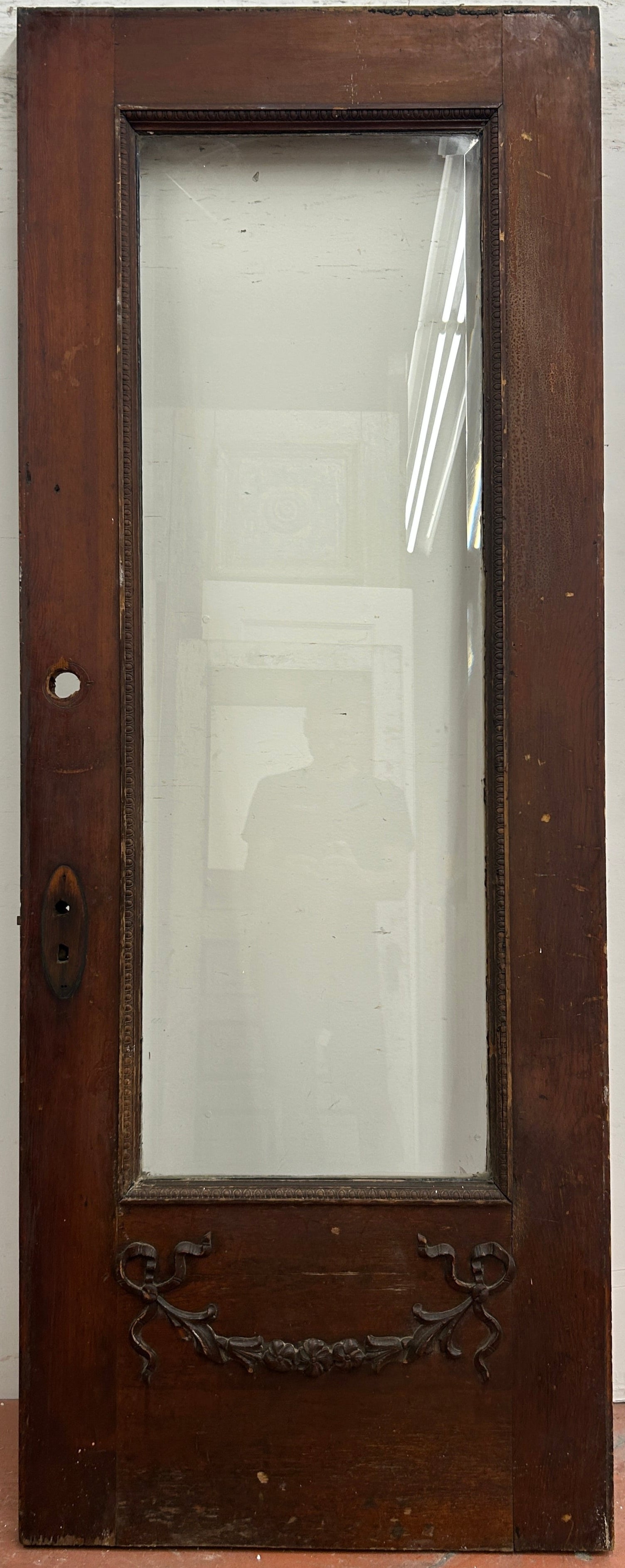 1-Light Bev. Glass Entry Door w/ Detailing (ED-358)