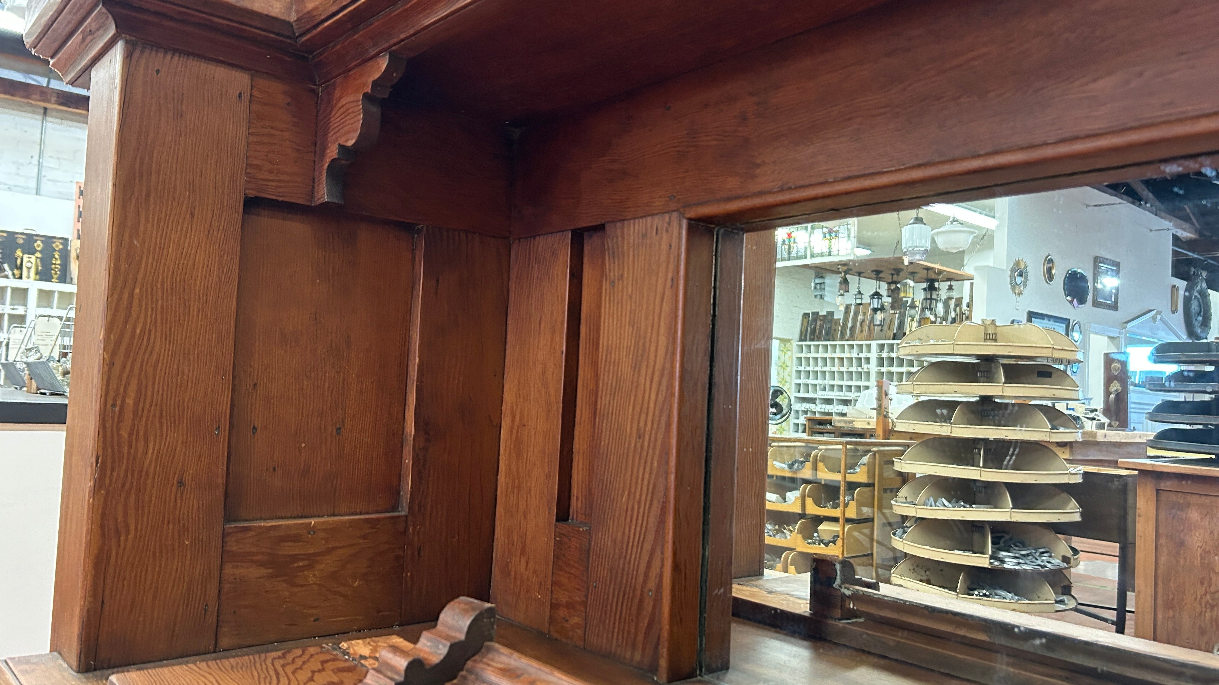 Built-In Cabinet w/ Leaded Glass Window (OE-57)