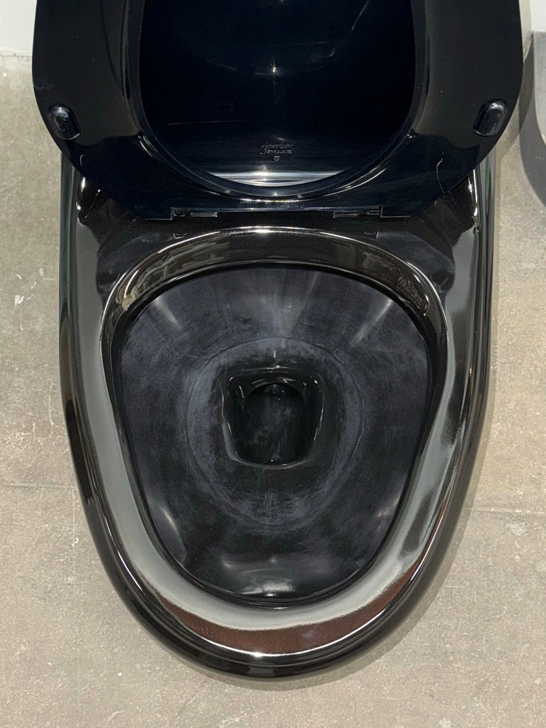 (WC-127) Black One-Piece Toilet