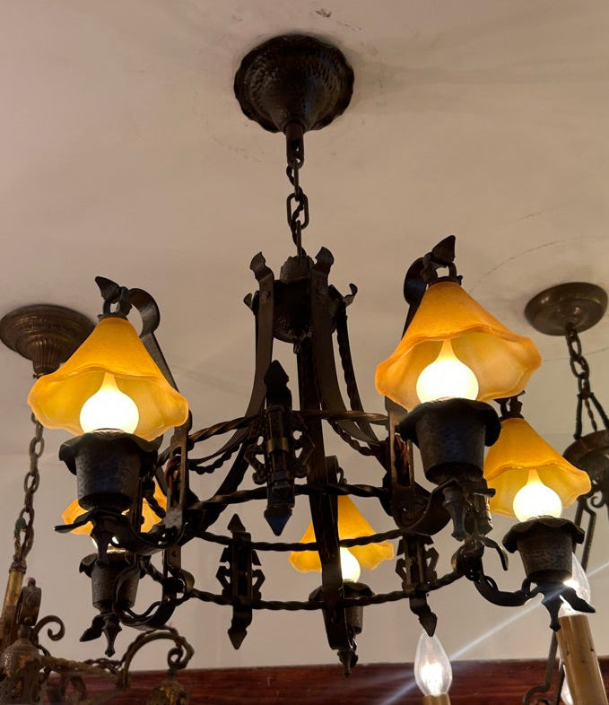5-Light Smoke Bell Chandelier (LT-879)