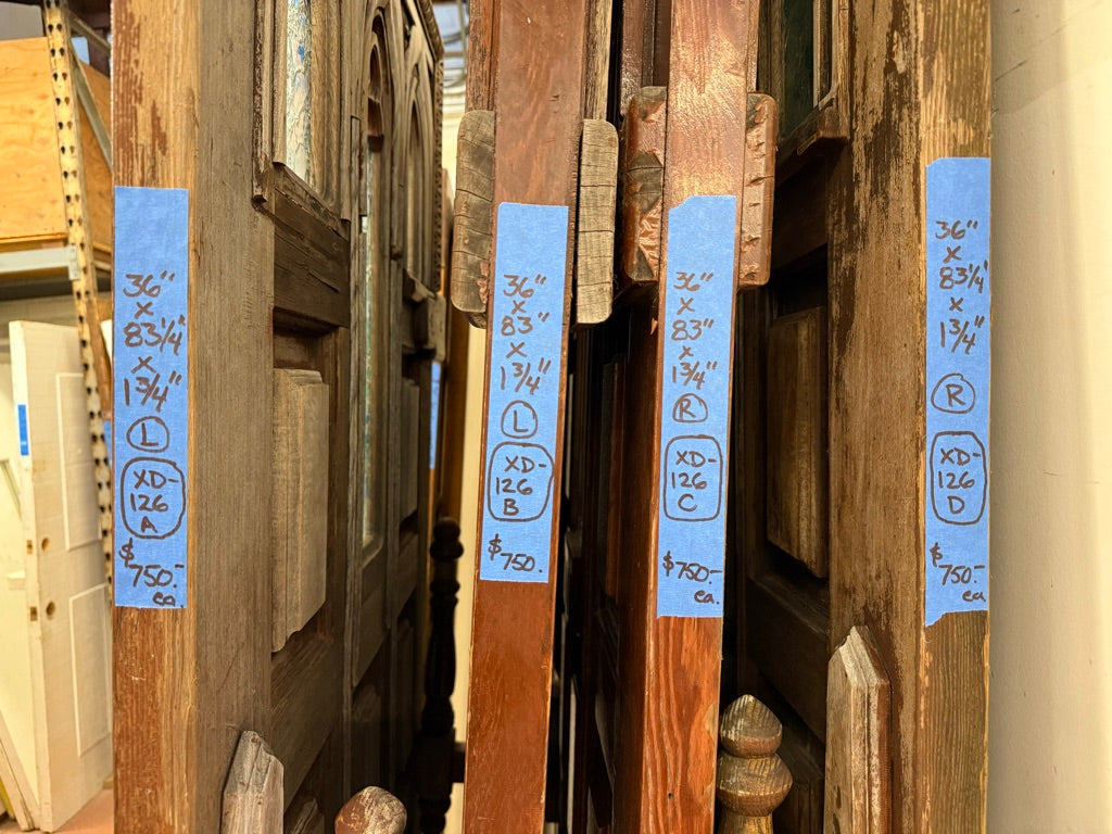 (XD-126) Entry Door/Colored Glass