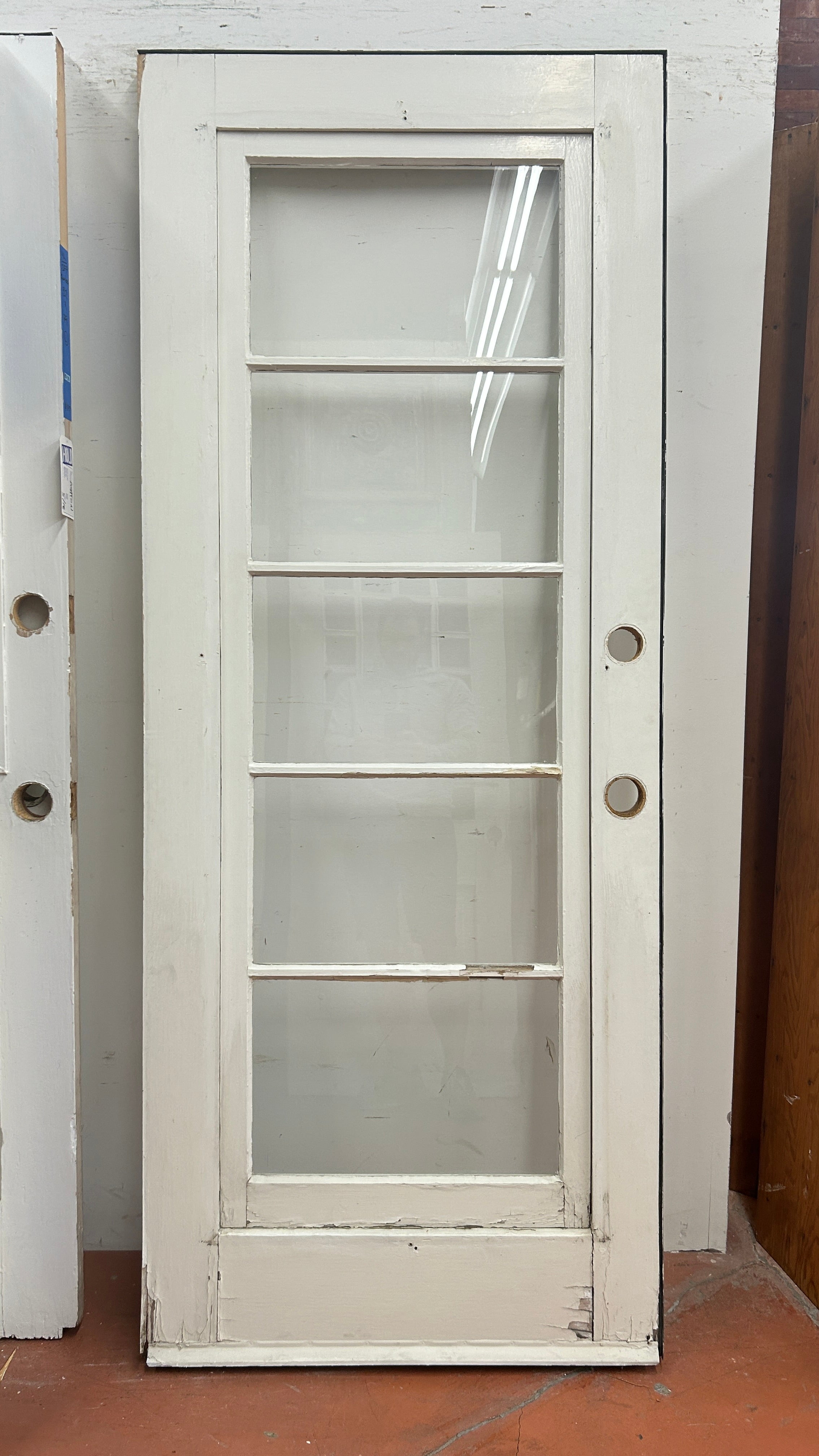 5-Light 'Santa Barbara' French Door Single, Redwood (FDS-210)