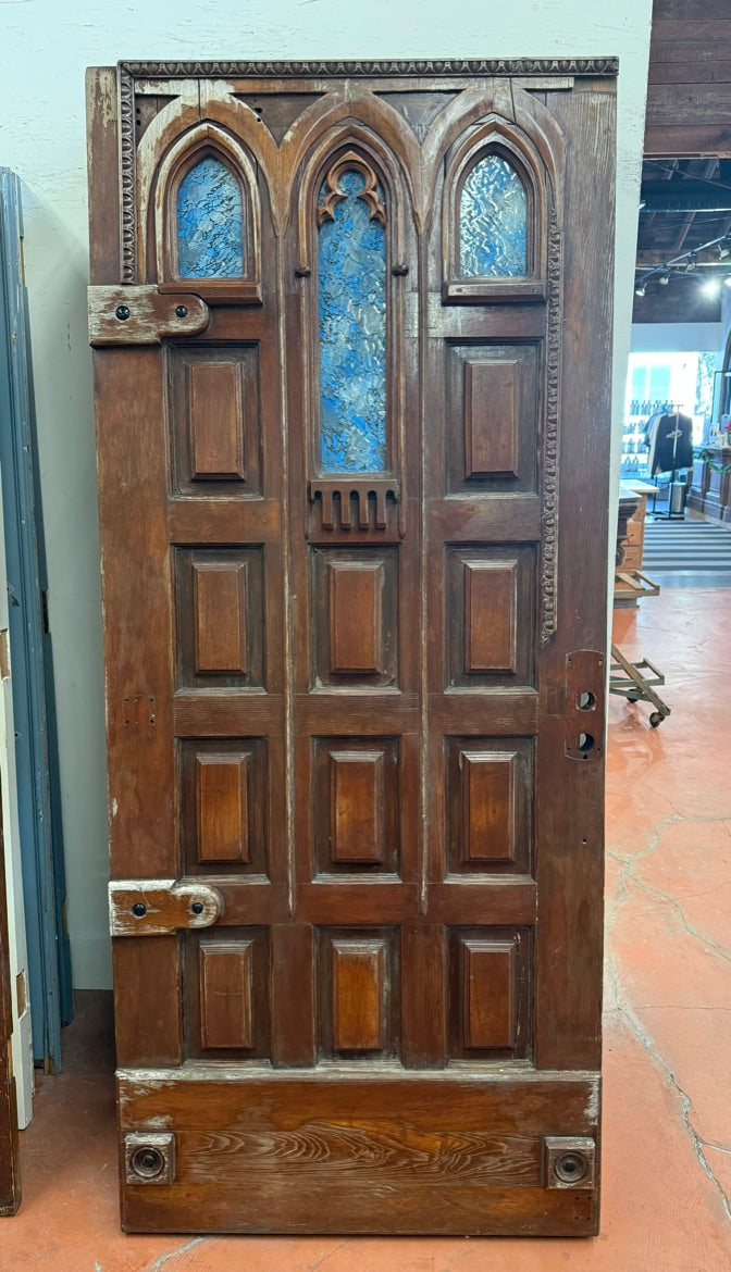 (XD-126) Entry Door/Colored Glass