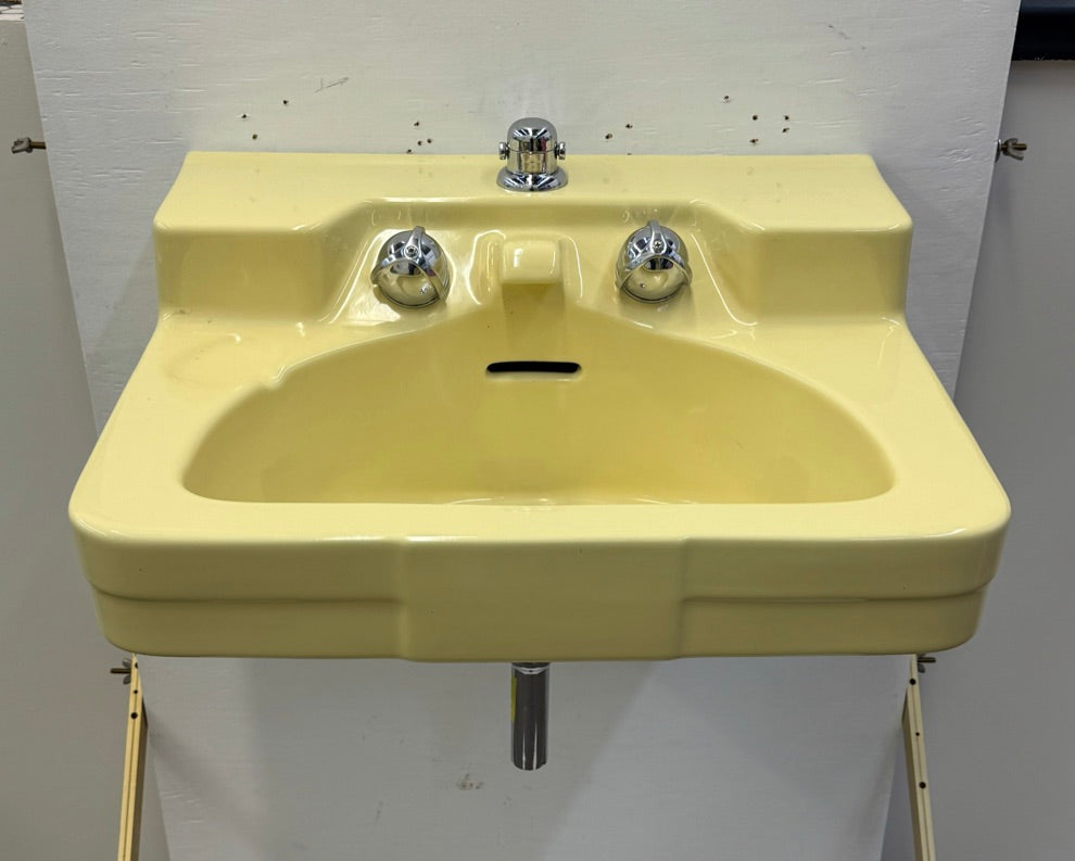(SK-179) Crane Yellow Wall Sink