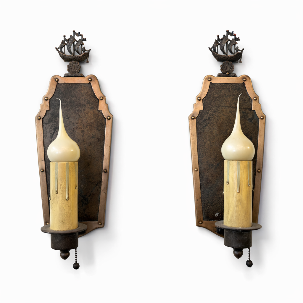 Nautical-Detail Sconce Pair (LT-98)