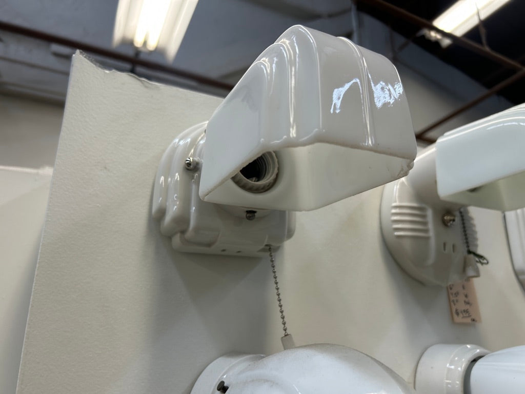 Porcelain Sconce Single w/ Shade (LT-872)