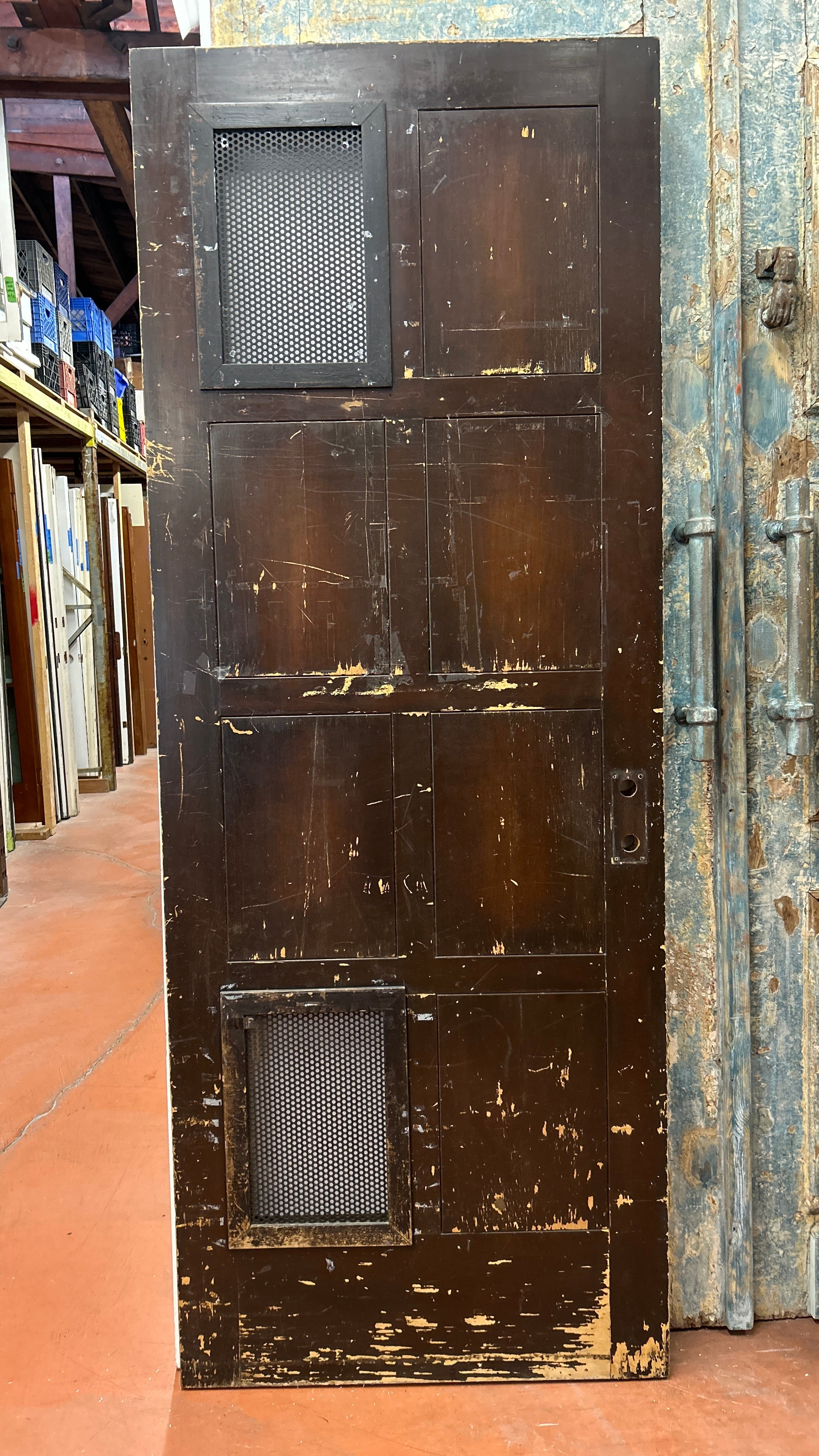 Eight Flat Paneled Entry Door with Flat Reverse Side (ED-288)