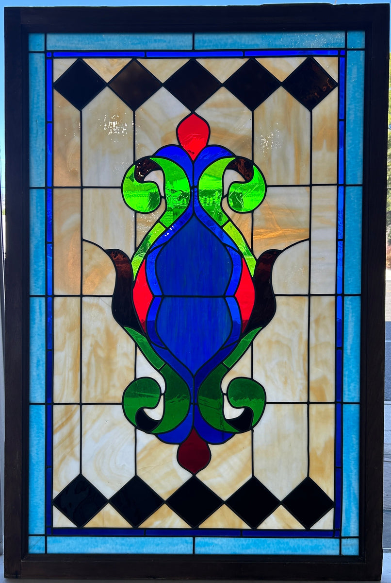 BrightlyColored Stained Glass (SG142) Pasadena Architectural Salvage
