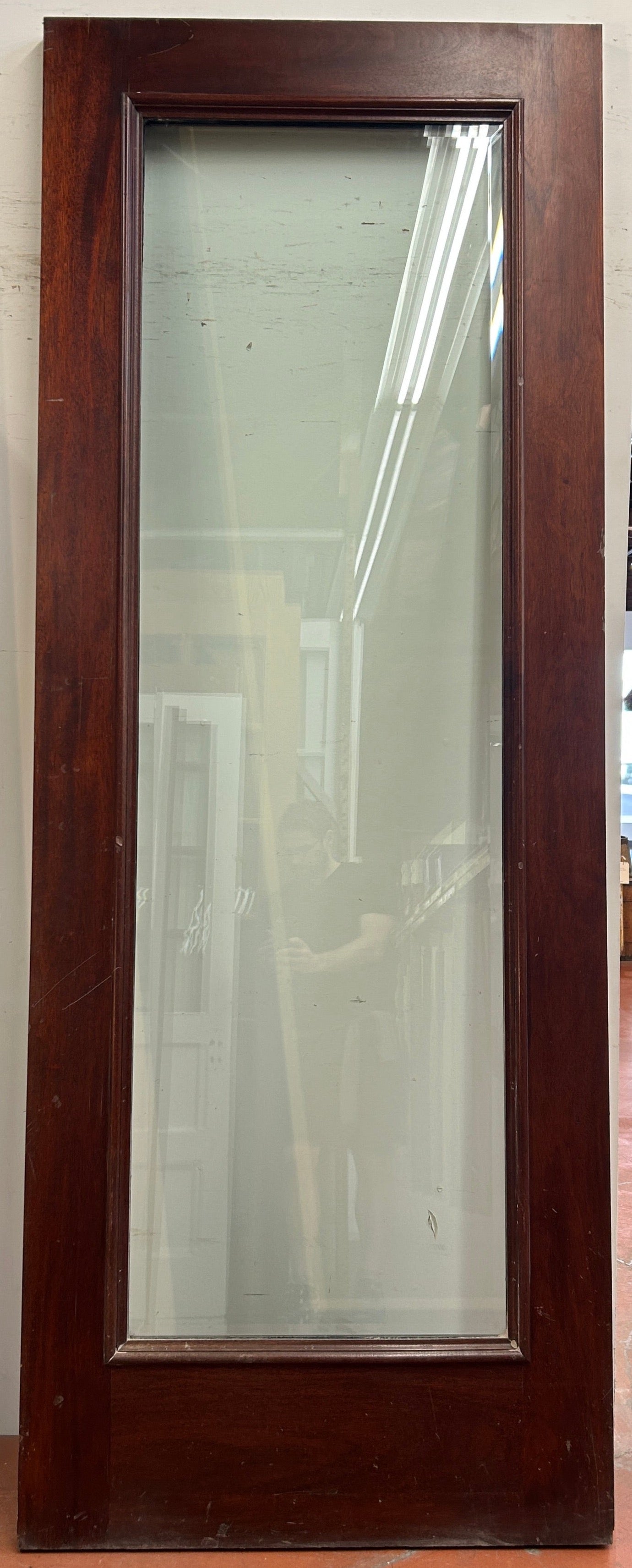 1-Light Walnut French Door Single (FDS-149)