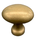 BM Oval Solid Brass Knobs