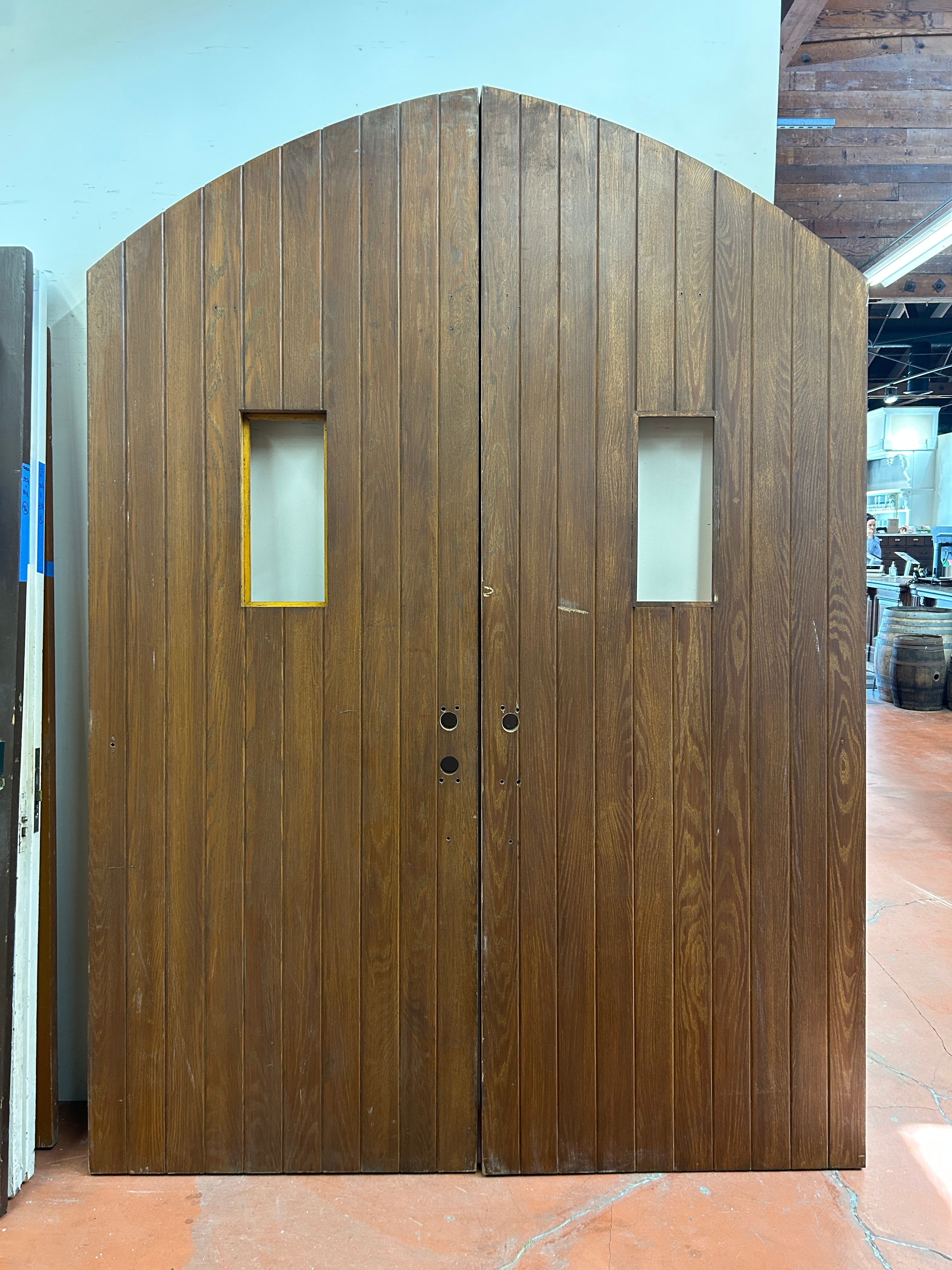 1-Light Arched Plank Pair, Oak (XD-65)