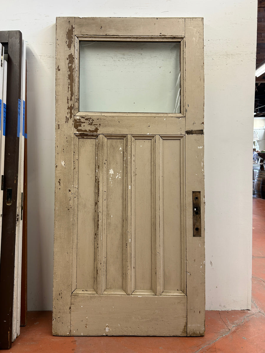 1Light/ 4Panel Entry Door (ED223) Pasadena Architectural Salvage