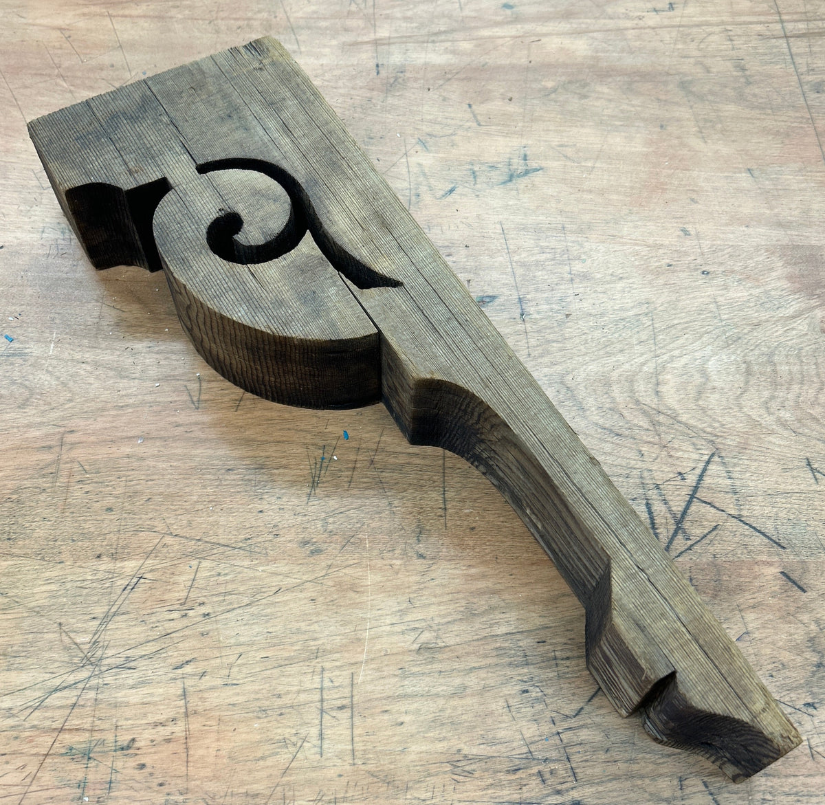 Tall Wooden Corbel (CB39) Pasadena Architectural Salvage