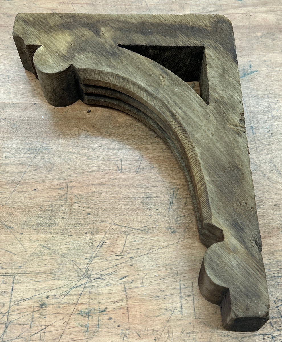 Curved Wooden Corbel (CB40) Pasadena Architectural Salvage
