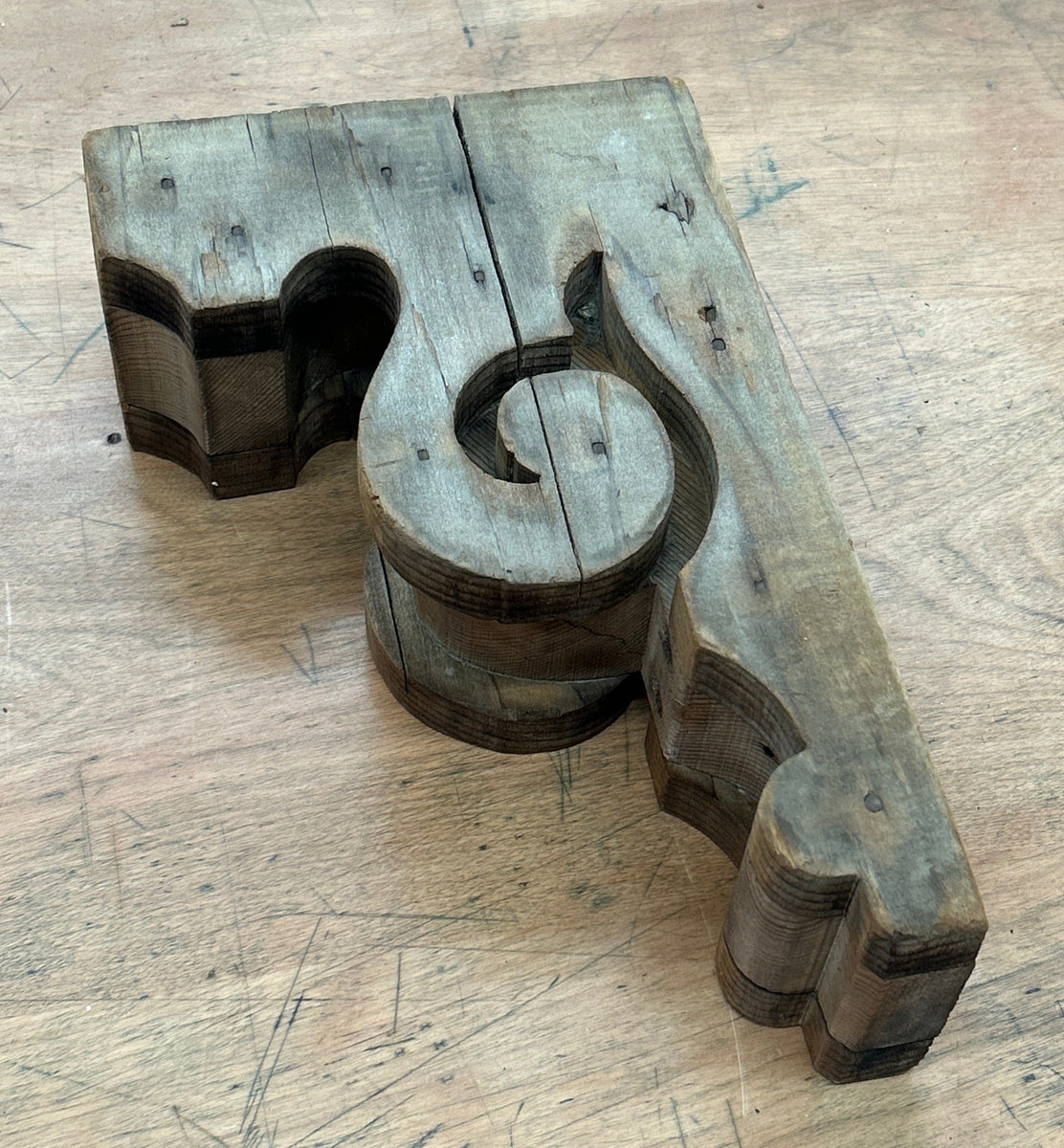 Med. Wooden Corbel (CB44) Pasadena Architectural Salvage