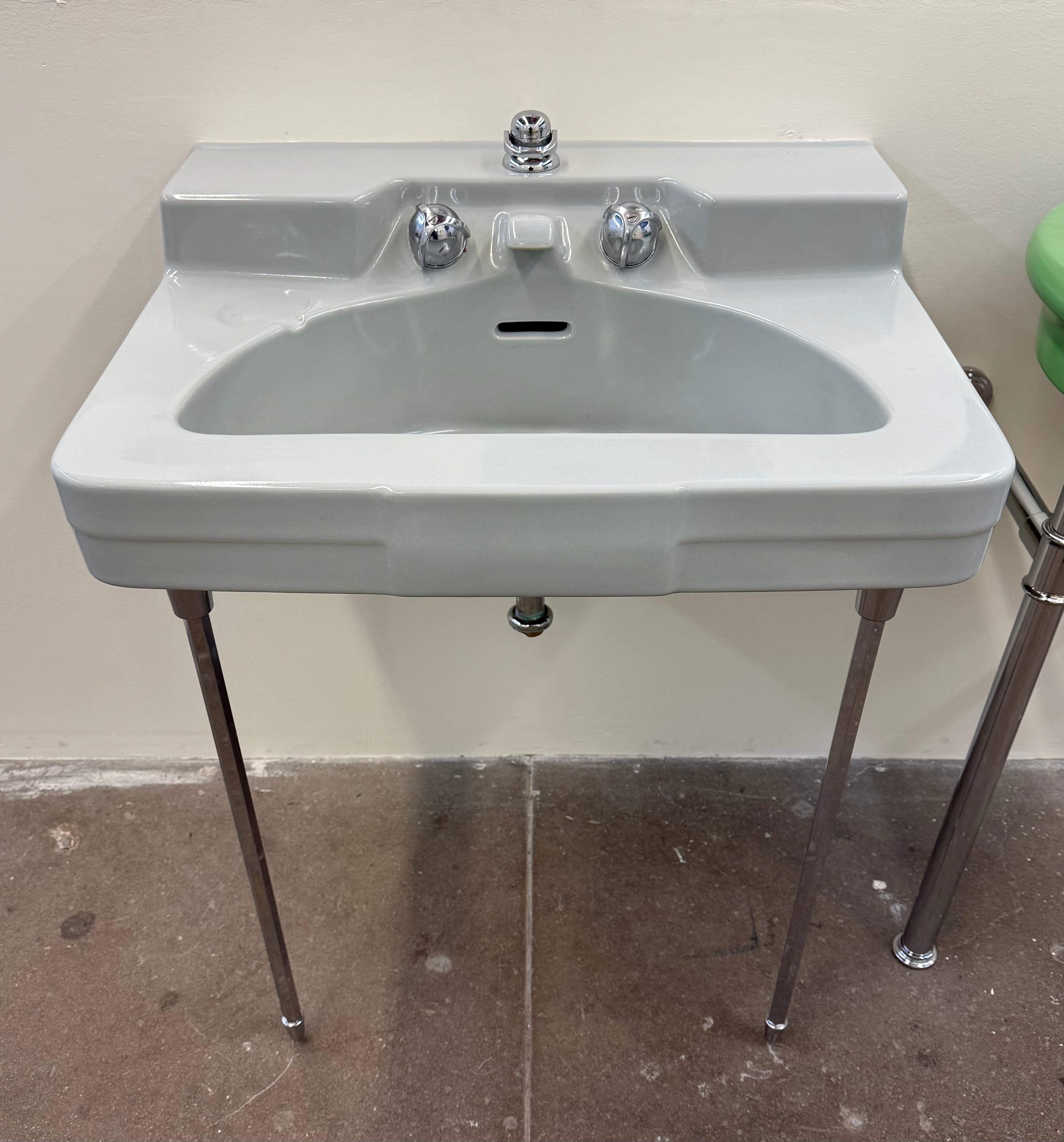 (TS-120) Grey Toilet and Sink set