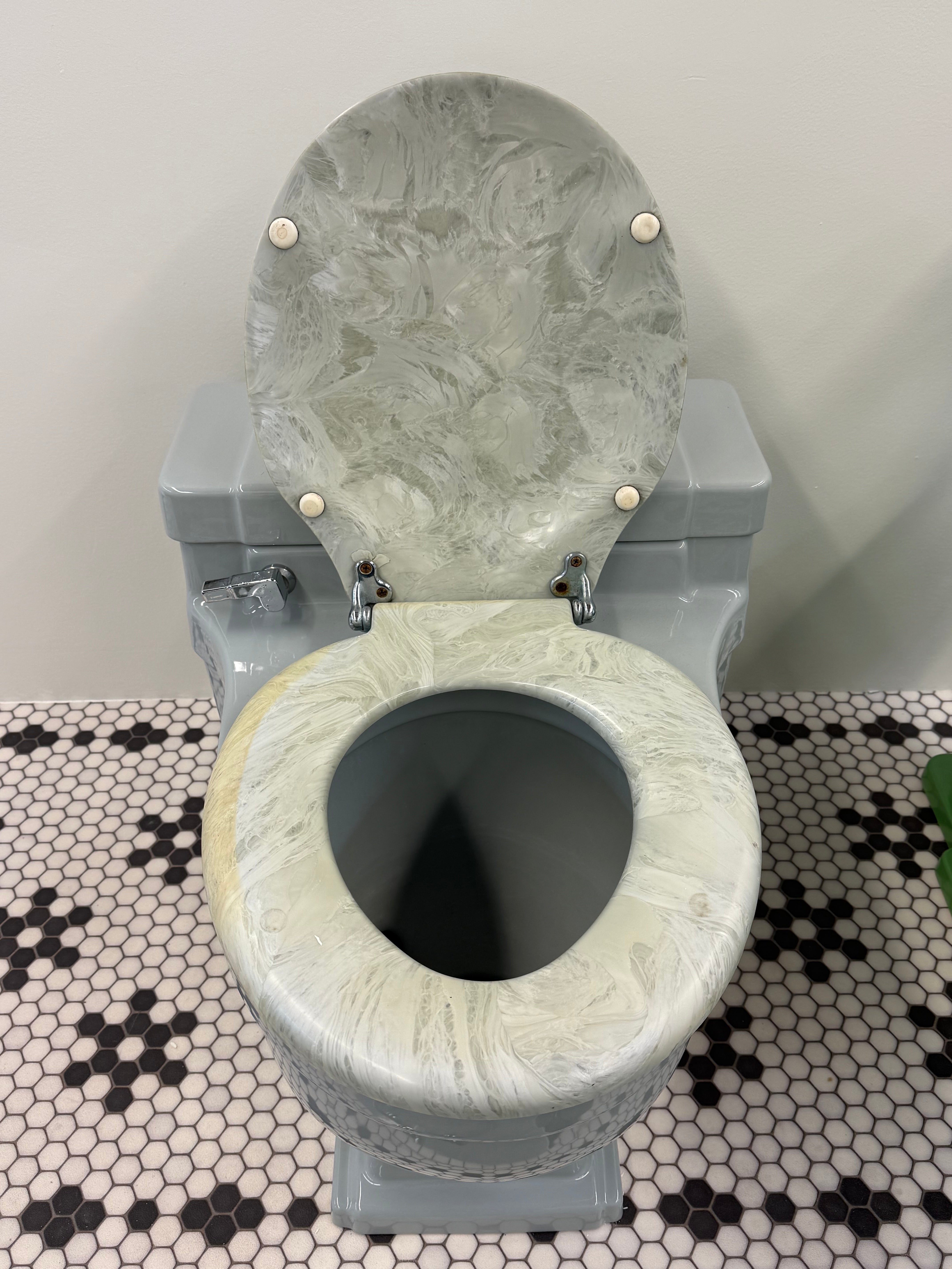 (TS-120) Grey Toilet and Sink set