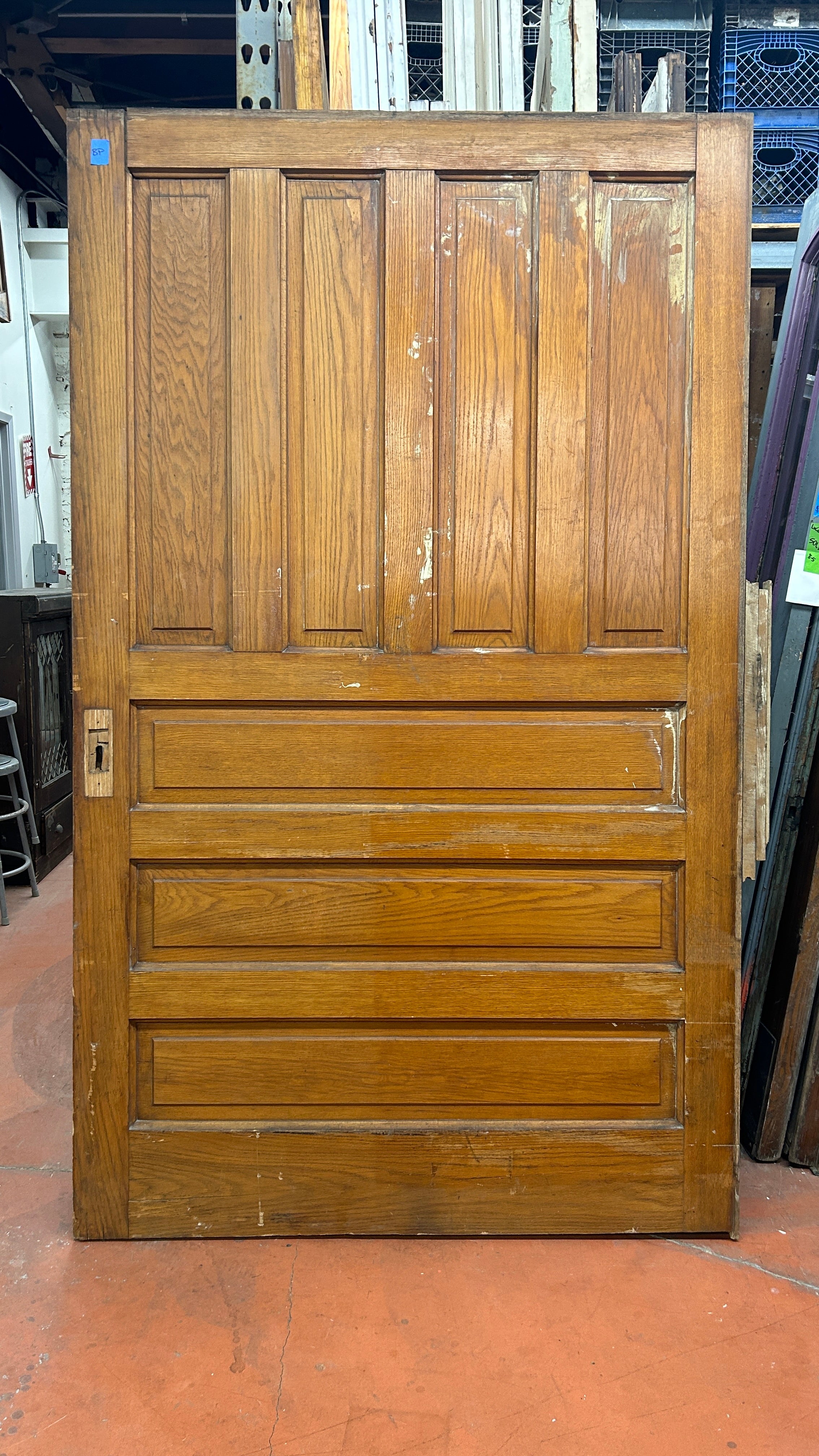 7-Panel Oak Pocket Door (PD-32)