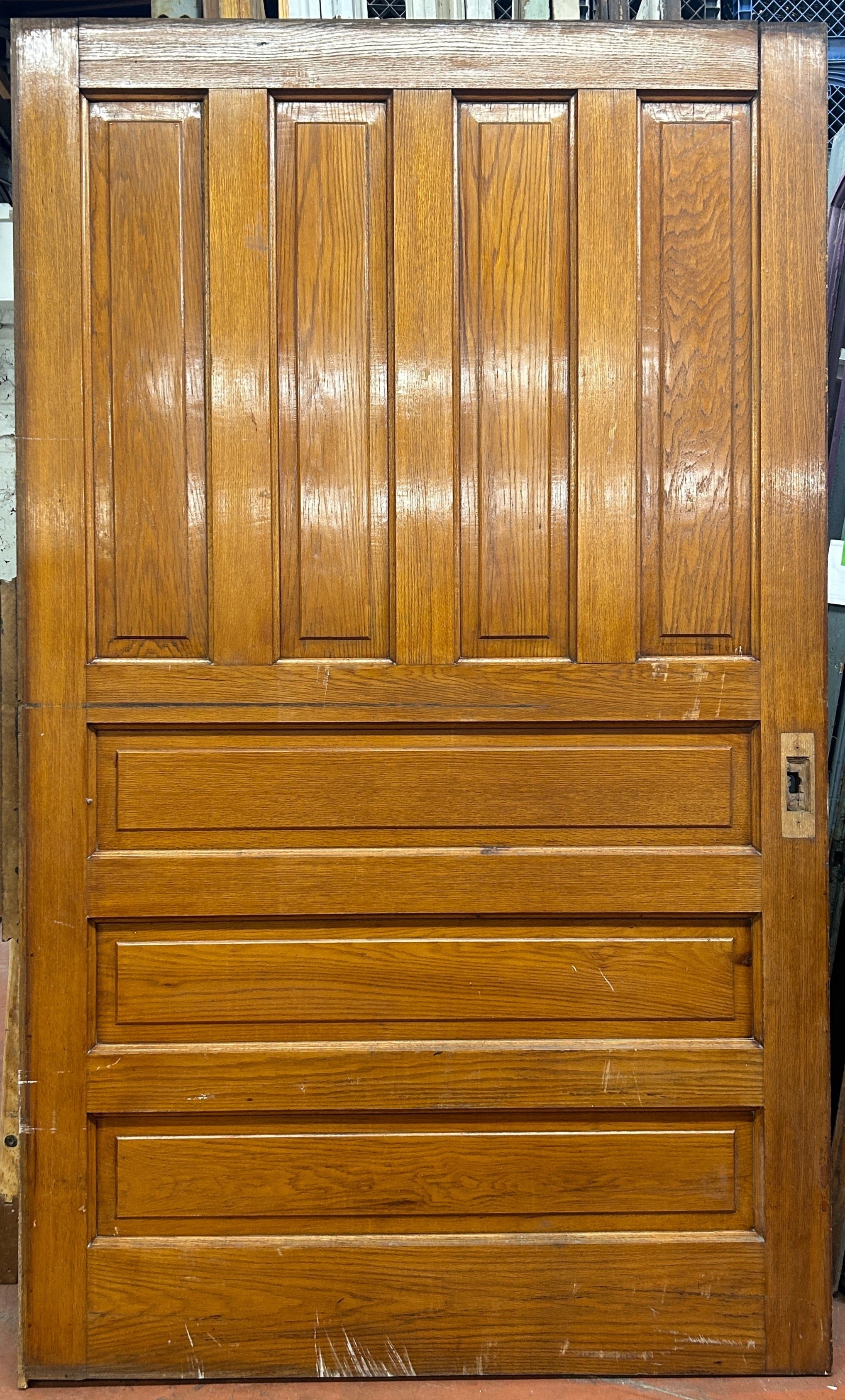 7-Panel Oak Pocket Door (PD-32)