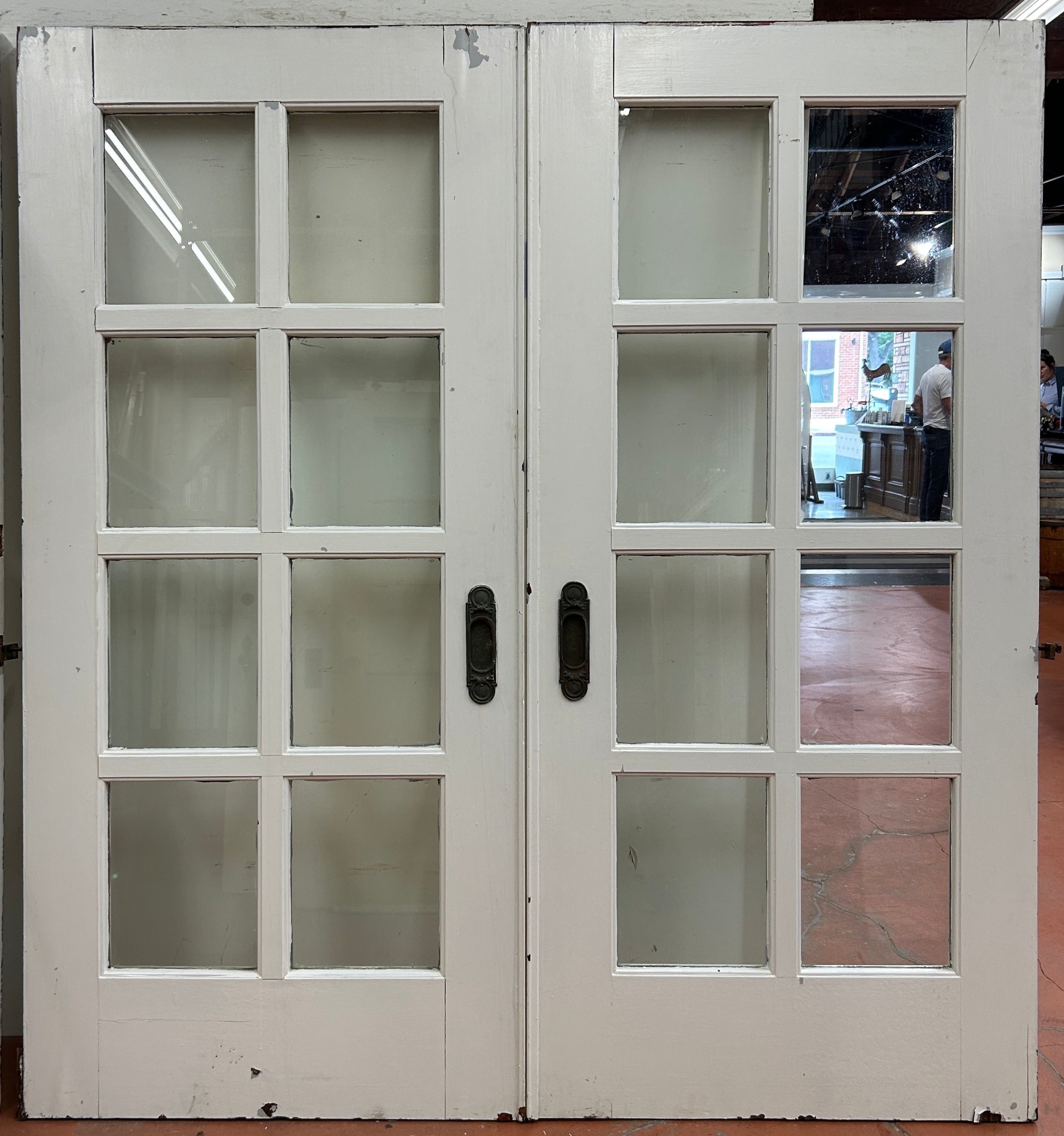 8-Light Pocket Door Pair, Mahogany (PD-35)