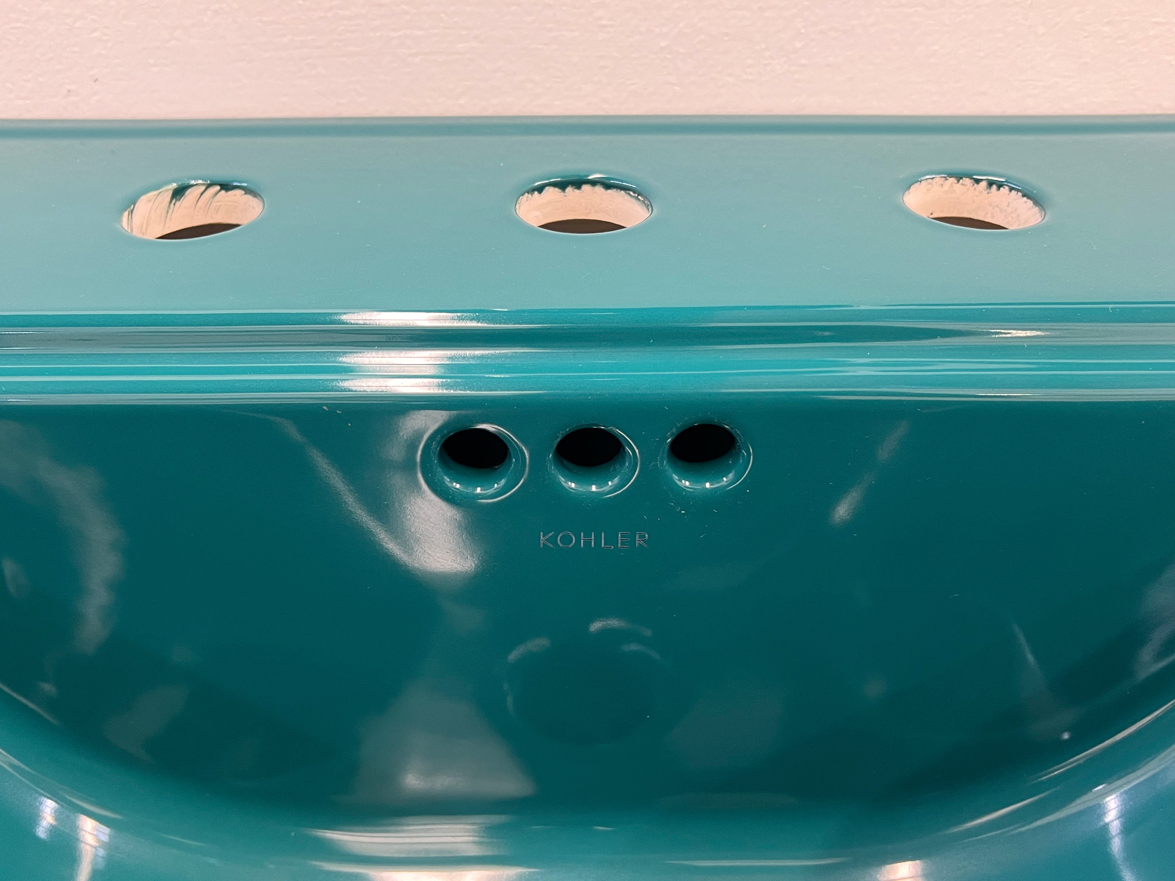 Kohler Set (Bathtub, Sink, and Toilet) Teal (TTS-102)