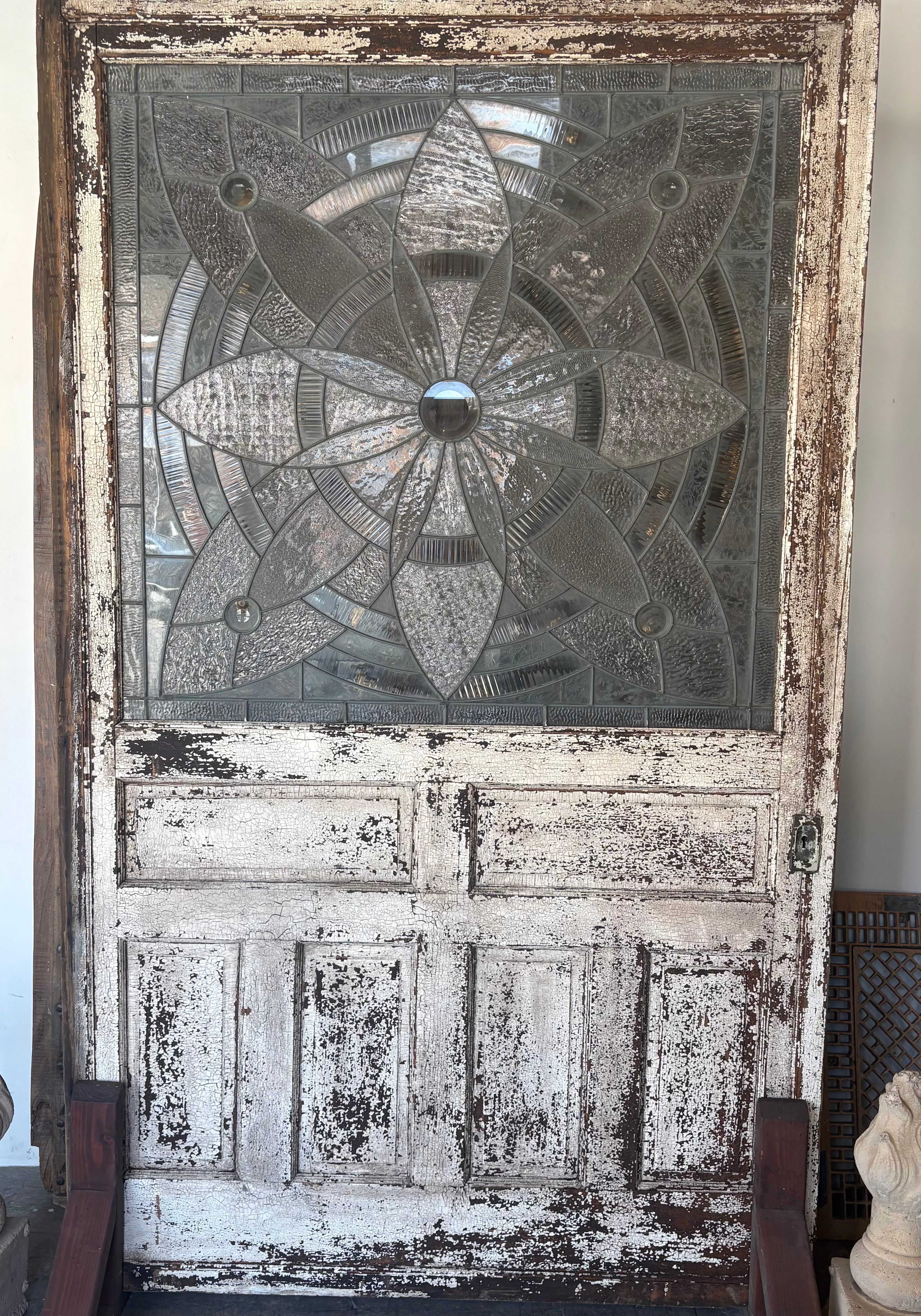 Large Pocket Door w/ Stained Glass (PD-53)