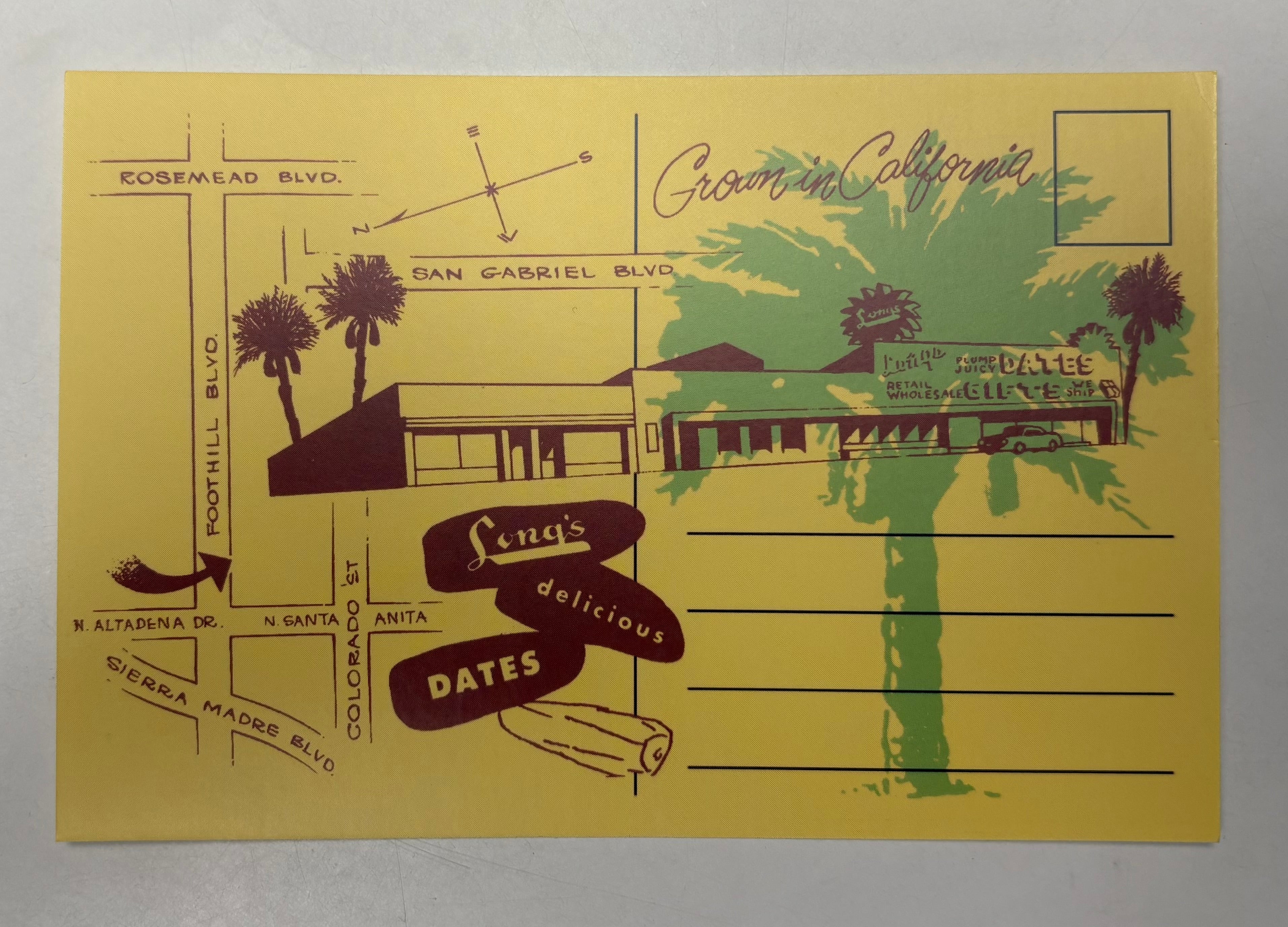 Longs Dates x Pasadena Architectural Salvage Postcard + Sticker Set